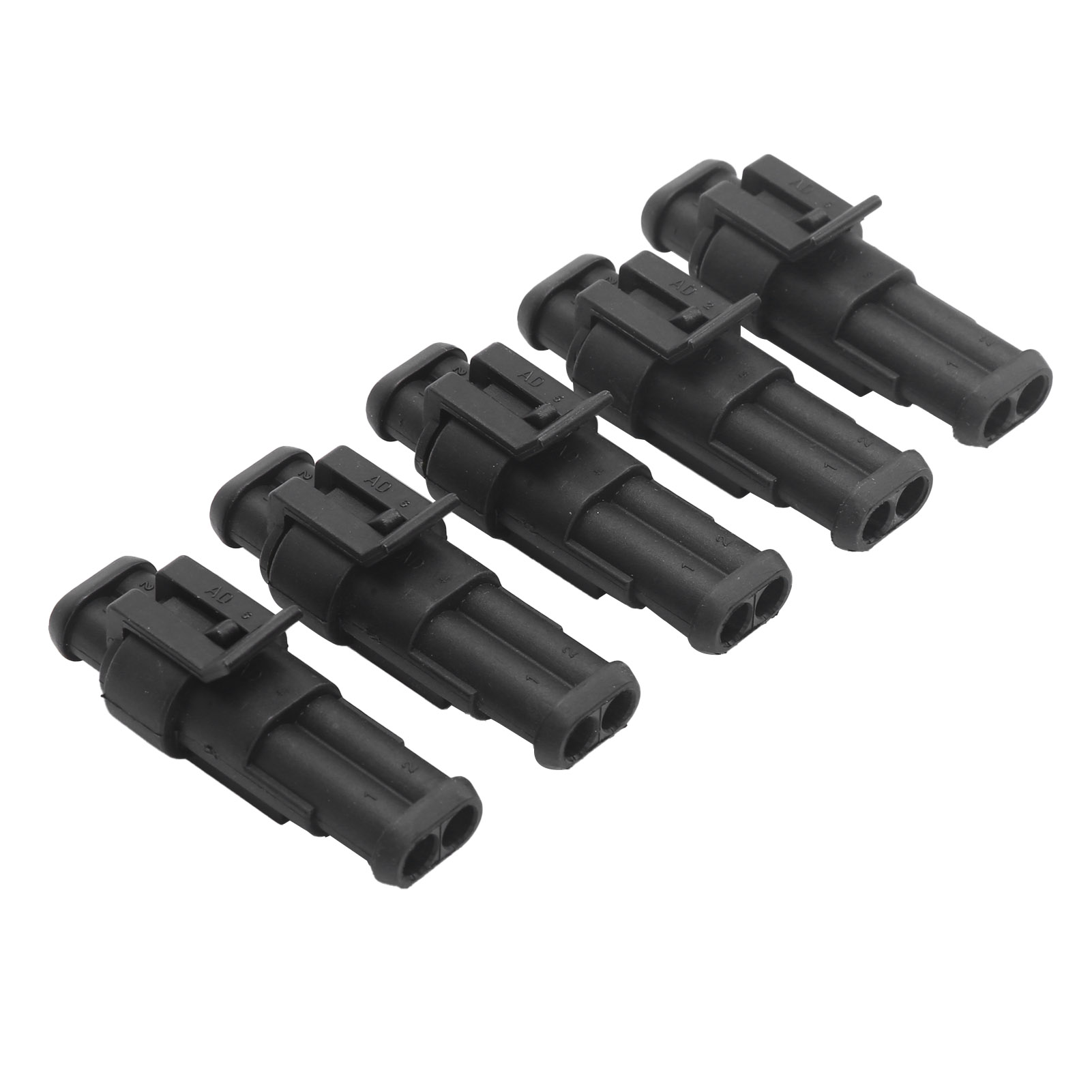 2-poliger, Wasserdichter Ip67 Supersealed-elektrostecker, 5er-pack, Für Auto, Lkw, Motorrad, Boot