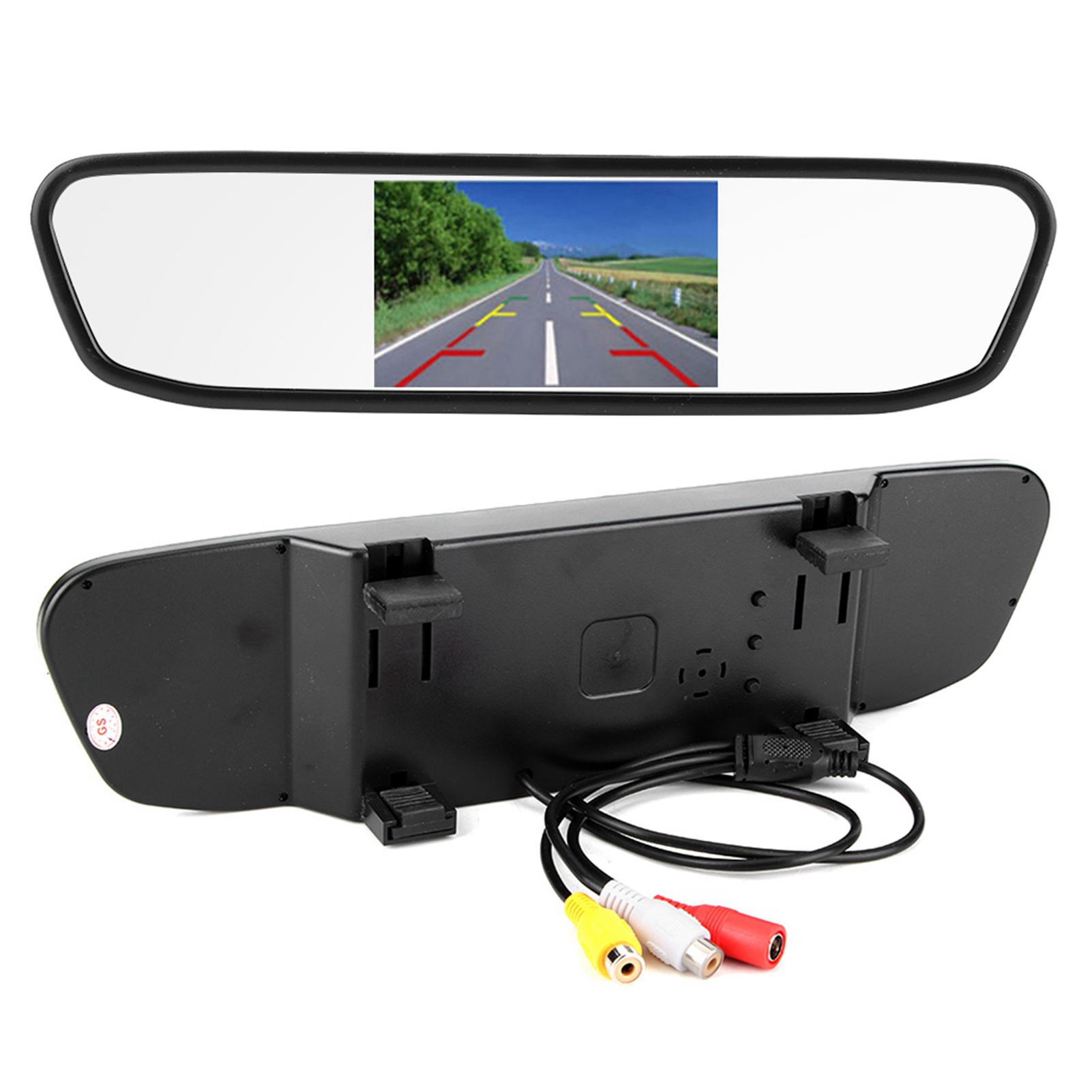 4,3-zoll-hd-rückspiegelmonitor Mit 8 Leds, Wasserdichter Nachtsicht-rückfahrkamera