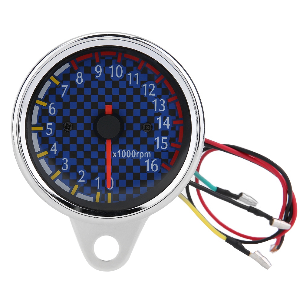 Universeller Led-drehzahlmesser Für Motorräder (12 V Dc) Mit Digitalanzeige, Elektronischer Geschwindigkeitsmesser Bis 16.000 U/min, Instrument Für Motorräder