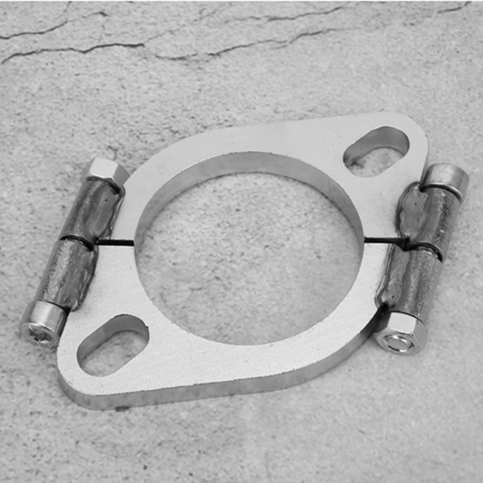 2,5 Zoll (63 Mm) Stahl-auspuffflansch, Flach, Oval, Geteilt, Reparatur- Und Ersatzteil