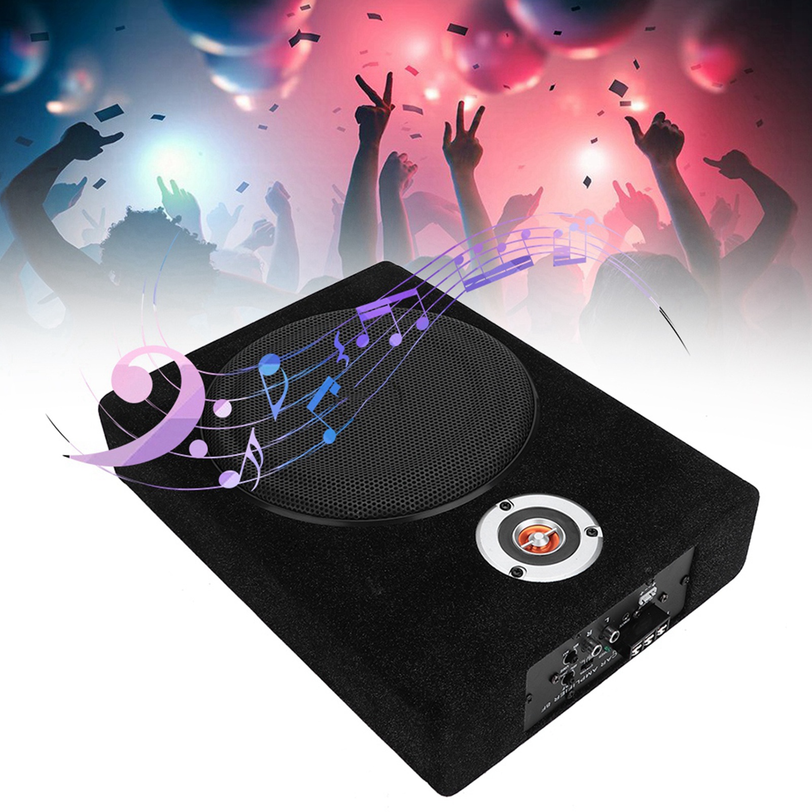 12-v-auto-verstärker, Edelstahl, 8-zoll-leistungslautsprecher, Mp3-audioplayer