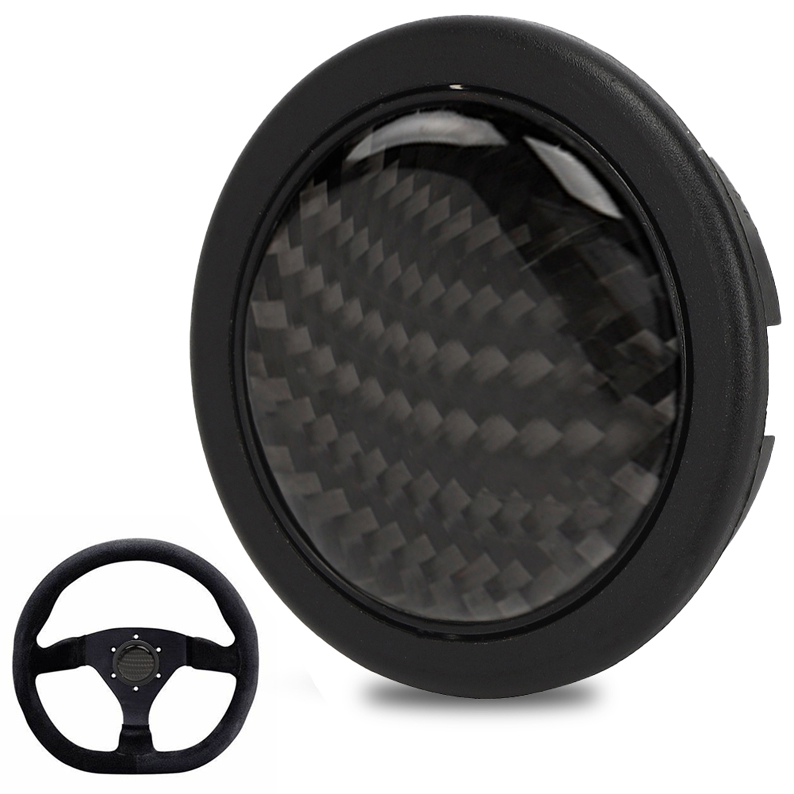 Carbonfaser-hupenknopf-set Für 6 Schrauben An Sparco-lenkrädern, Auto-tuningteilen