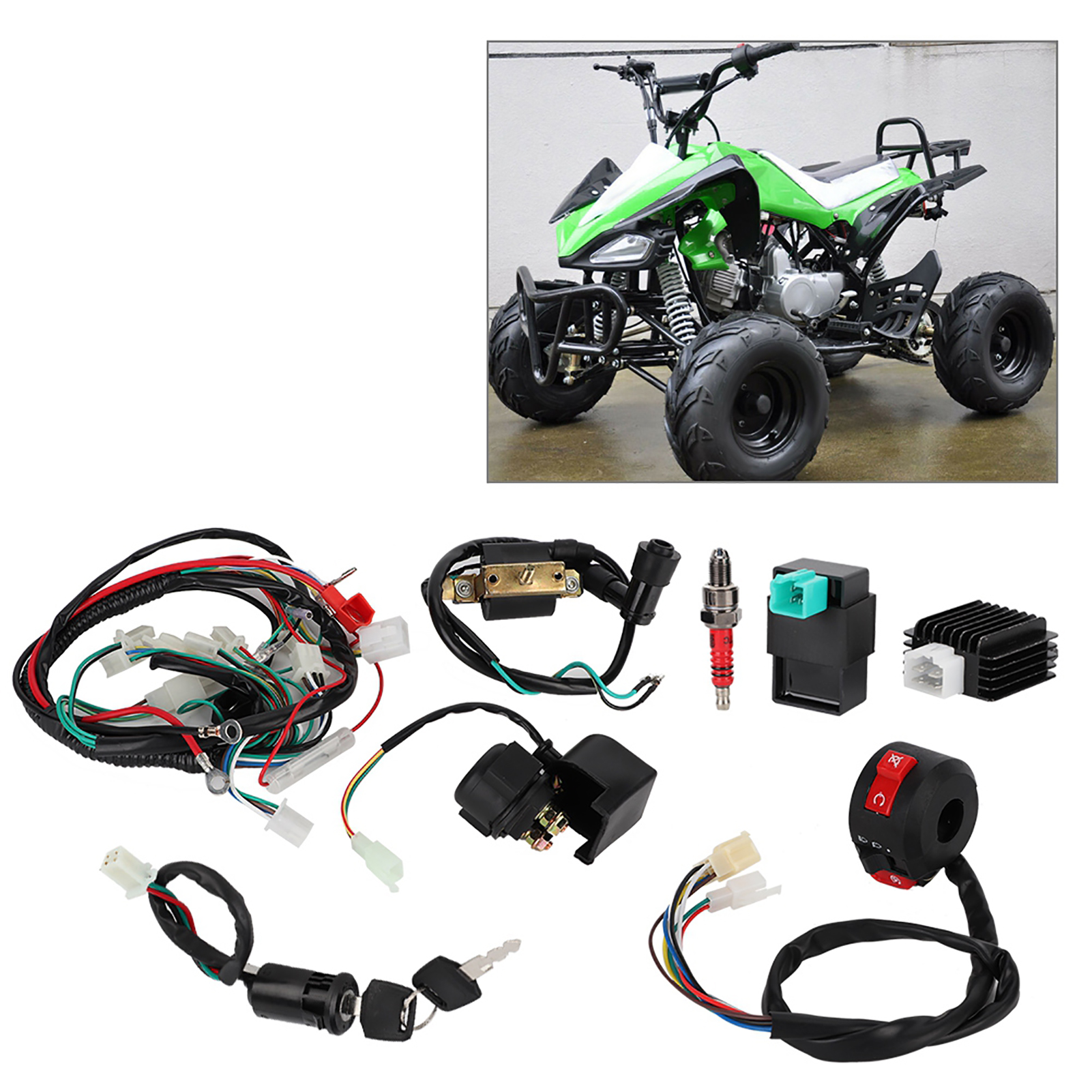 Kabelbaum, Magnetspule, Gleichrichter, Cdi-kit Passend Für 50ccm, 70ccm, 110ccm Und 125ccm Atv/quad