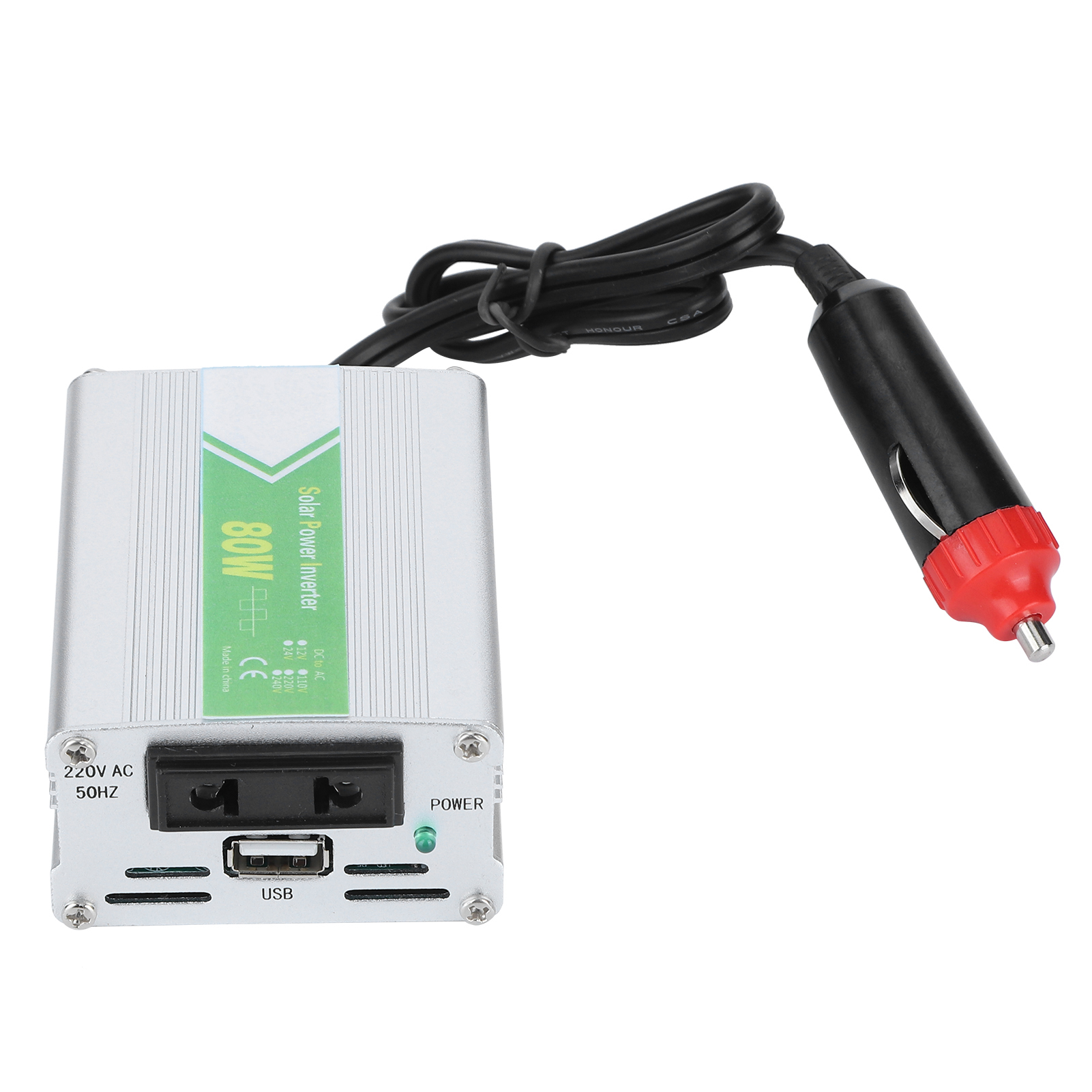 80-w-smart-spannungswandler (dc 12 V Auf Ac 220 V) Mit Wellenkorrektur, Echtzeitüberwachung Und Led-anzeige