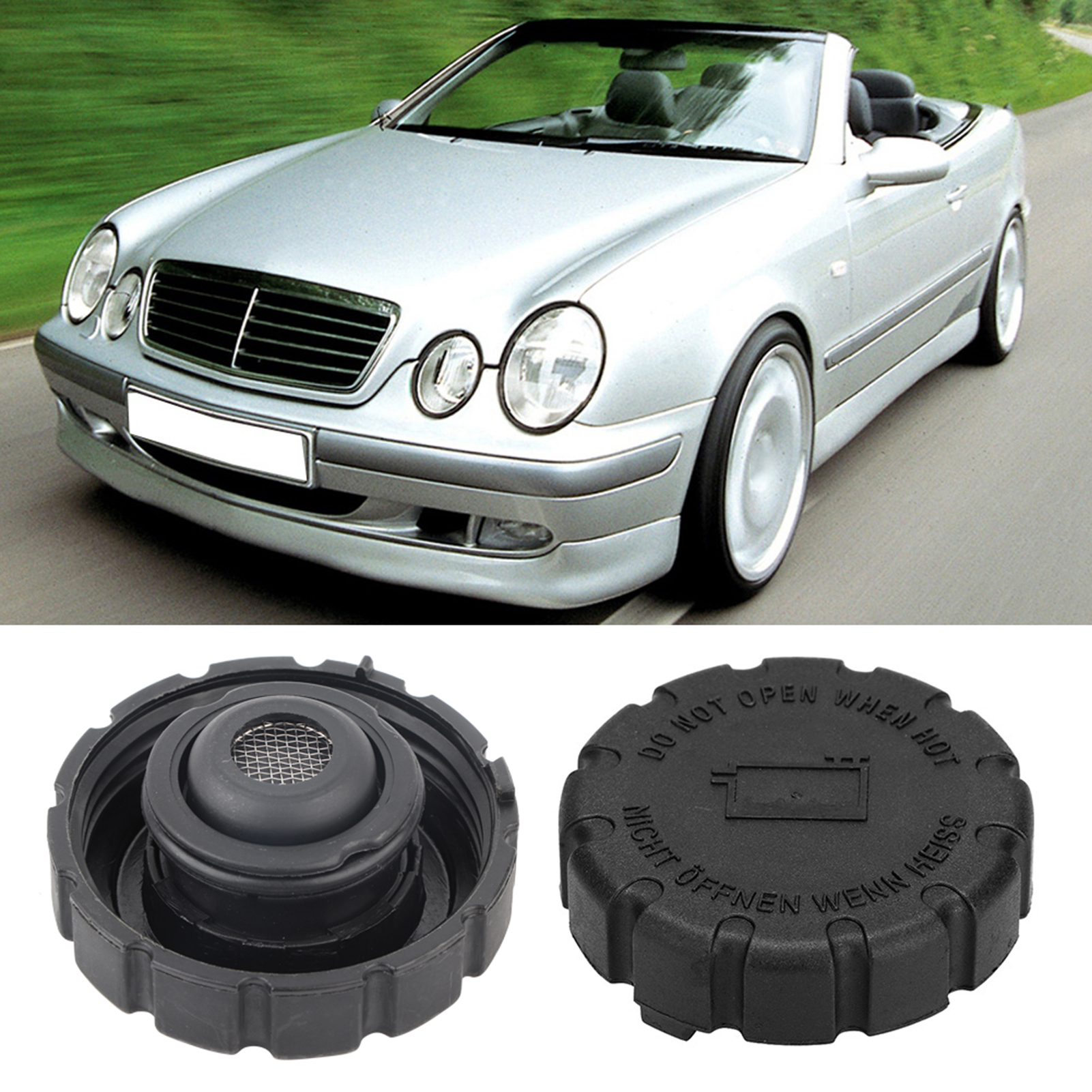 Kühlmitteldeckel Für Mercedes 2105010715, Kompatibles Ersatzteil Für Motorkühler, Ausgleichsbehälter, Einfacher Austausch, Langlebiges Autozubehör.