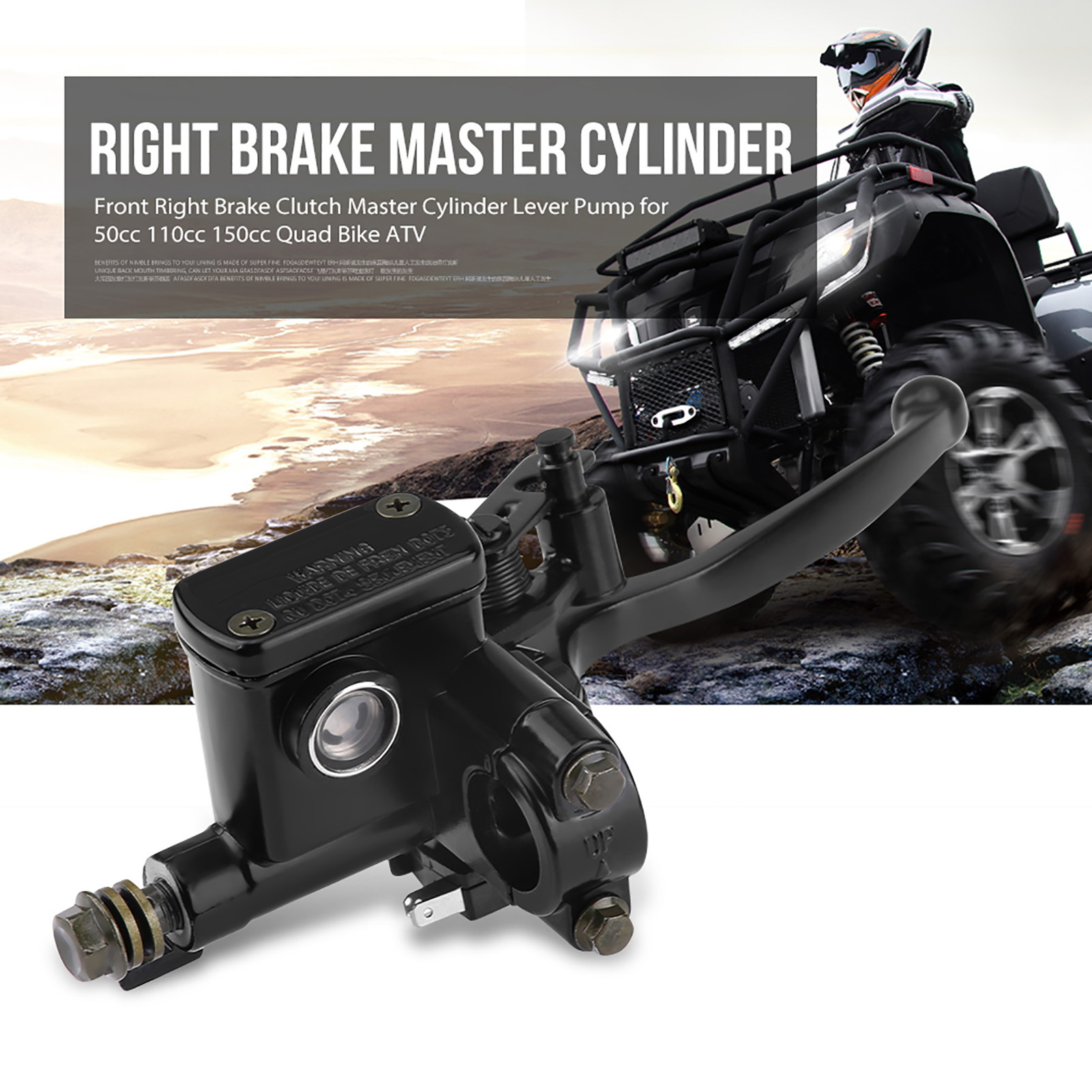 7/8" Rechter Vorderer Kupplungs- Und Bremszylinder-pumpenhebel Für 50ccm, 110ccm Und 150ccm Atvs