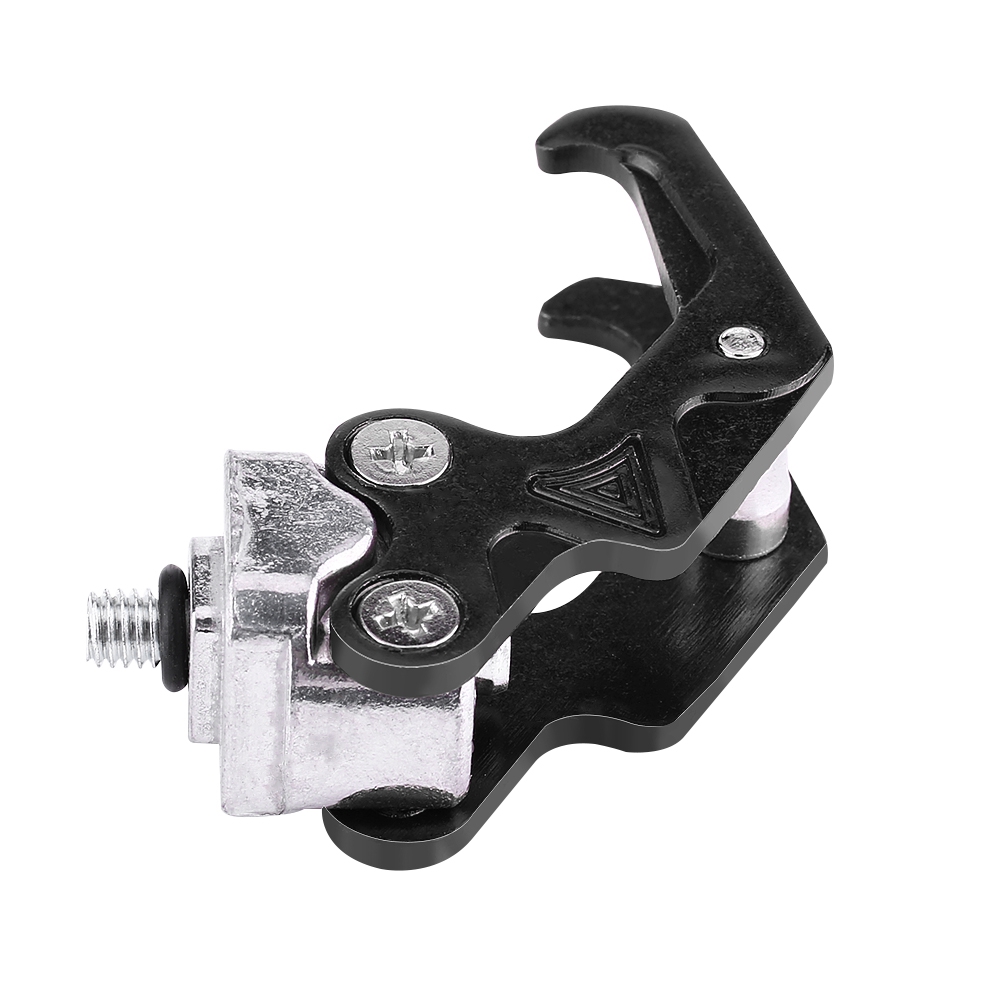 Motorradhelmhalterungshaken, Schwarze Aluminiumlegierung, Lenkerbefestigung, Klauenförmige Helmhalterung