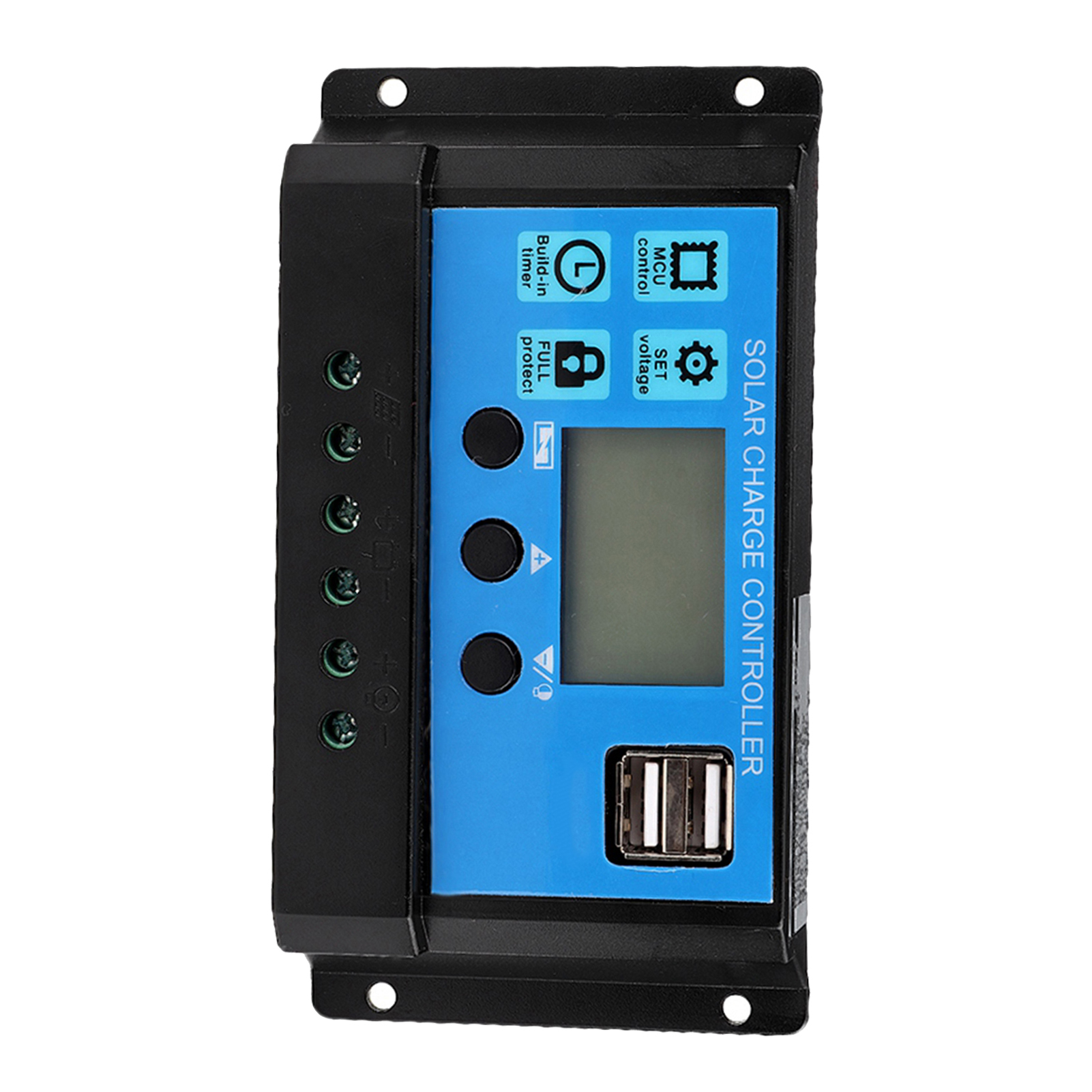 60a 12v/24v Pwm-solarladeregler, Automatischer Batterieladeregler Für Photovoltaikanlagen, Robustes Gehäuse, Intelligentes Ladegerät Mit Spannungsmessung