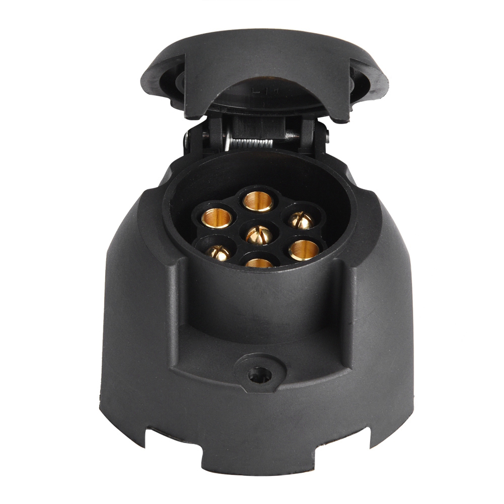 7-poliger, Wasserdichter 12-v-rundstecker Für Europäische Lkw-anhänger, Signalkabelstecker, Leuchten, Kontrollleuchte