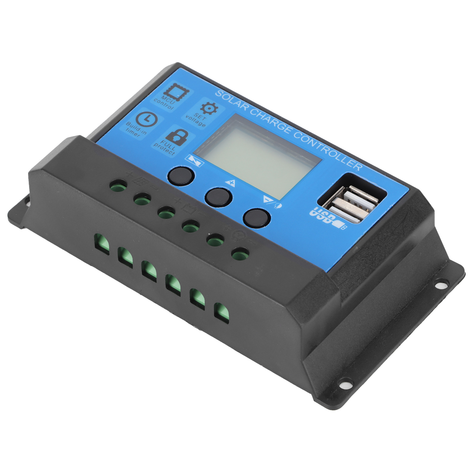 30a Lcd 12v 24v Solarladeregler Mit Automatischer Erkennung, 4-stufiger Voll-pwm-regler Für Photovoltaikmodule