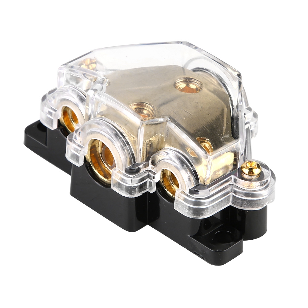 3-wege-stromverteilerblock Für Auto-audio, 1 Eingang 3 Ausgänge Splitter, Stereoanlage, Stromanschluss, Verkabelungssatz.