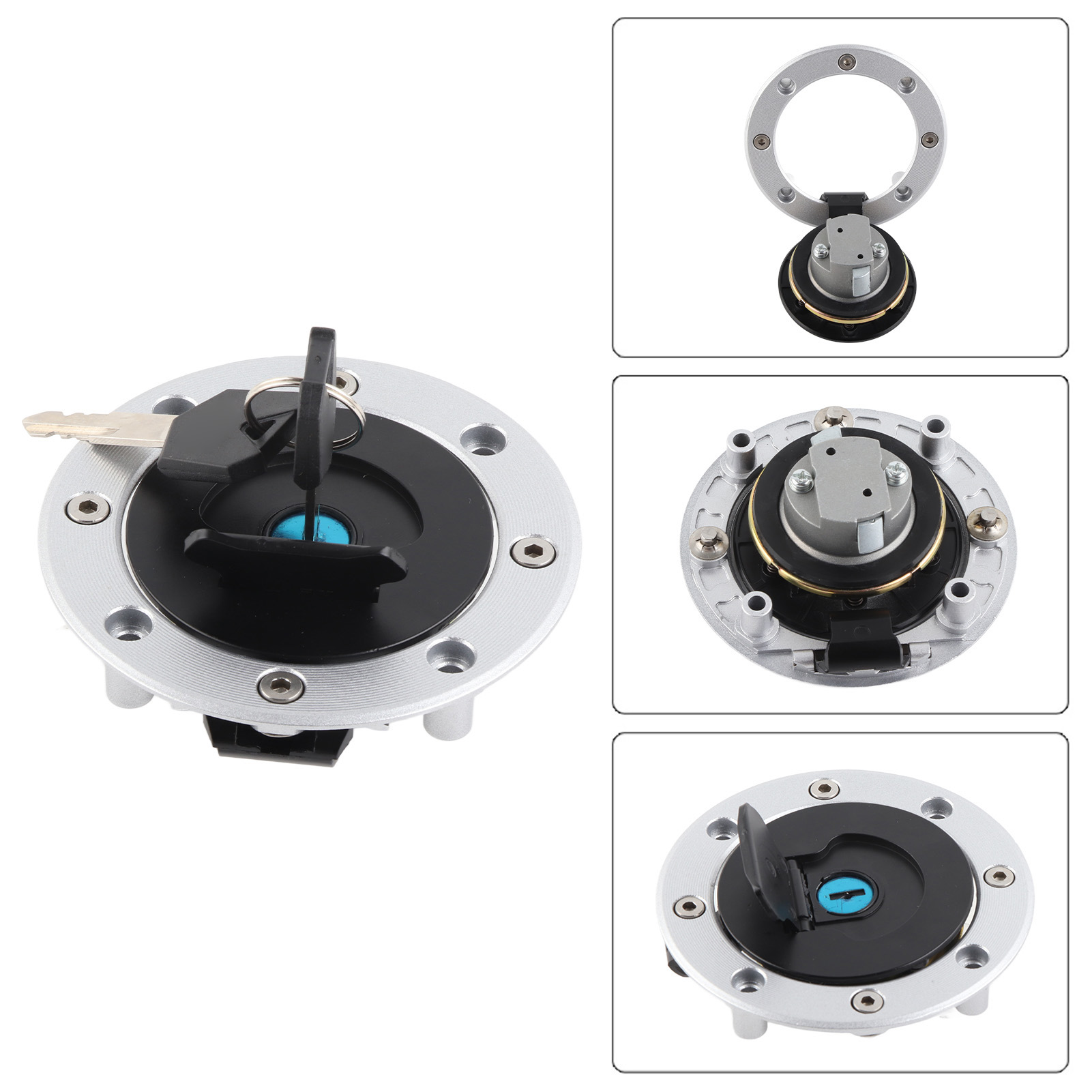 Tankdeckel Mit 2 Schlüsseln Für Suzuki Gsx-r600, Gsx-r750, Sv1000 – Motorrad-tankdeckel, Kompatibles Ersatzteil, Auslaufsicher Und Robust