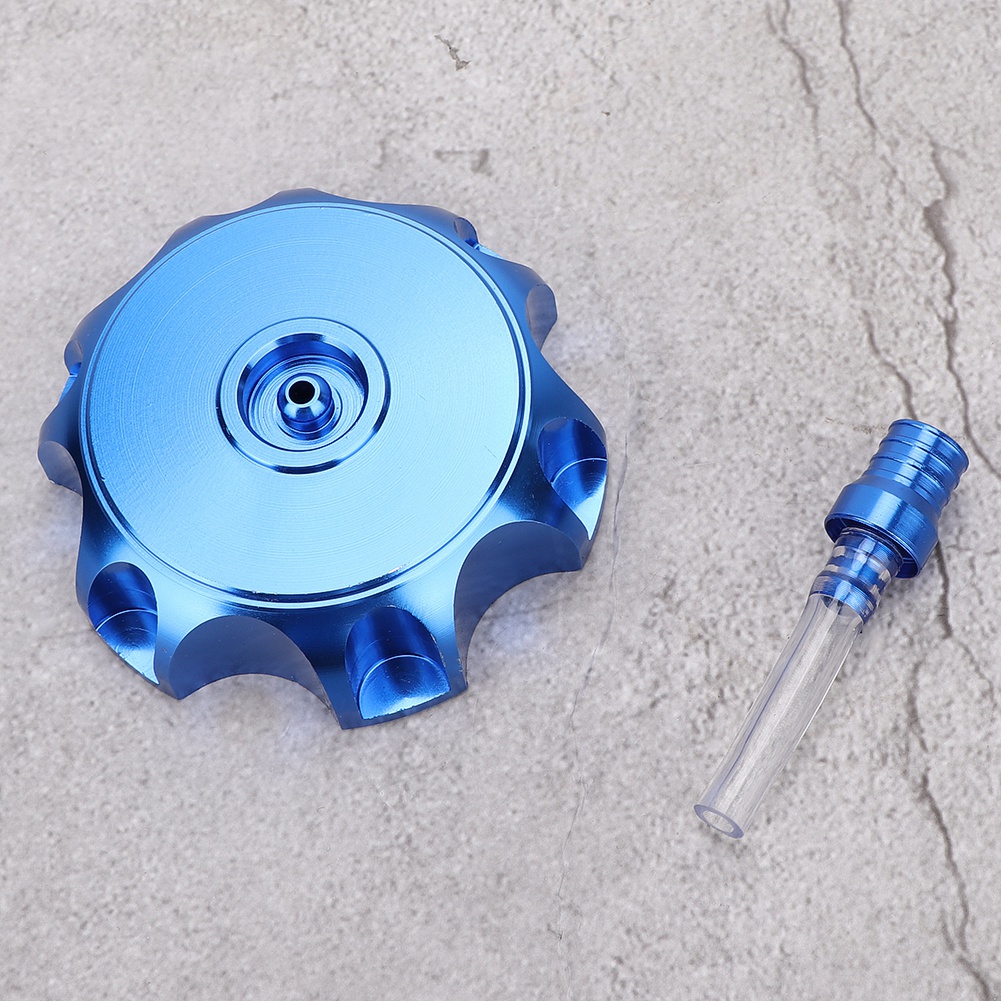 Blauer Cnc-gefräster Aluminium-tankdeckel Für Motorräder, Passend Für 50-160 Cm³ Pitbikes Und Motocross-motorräder