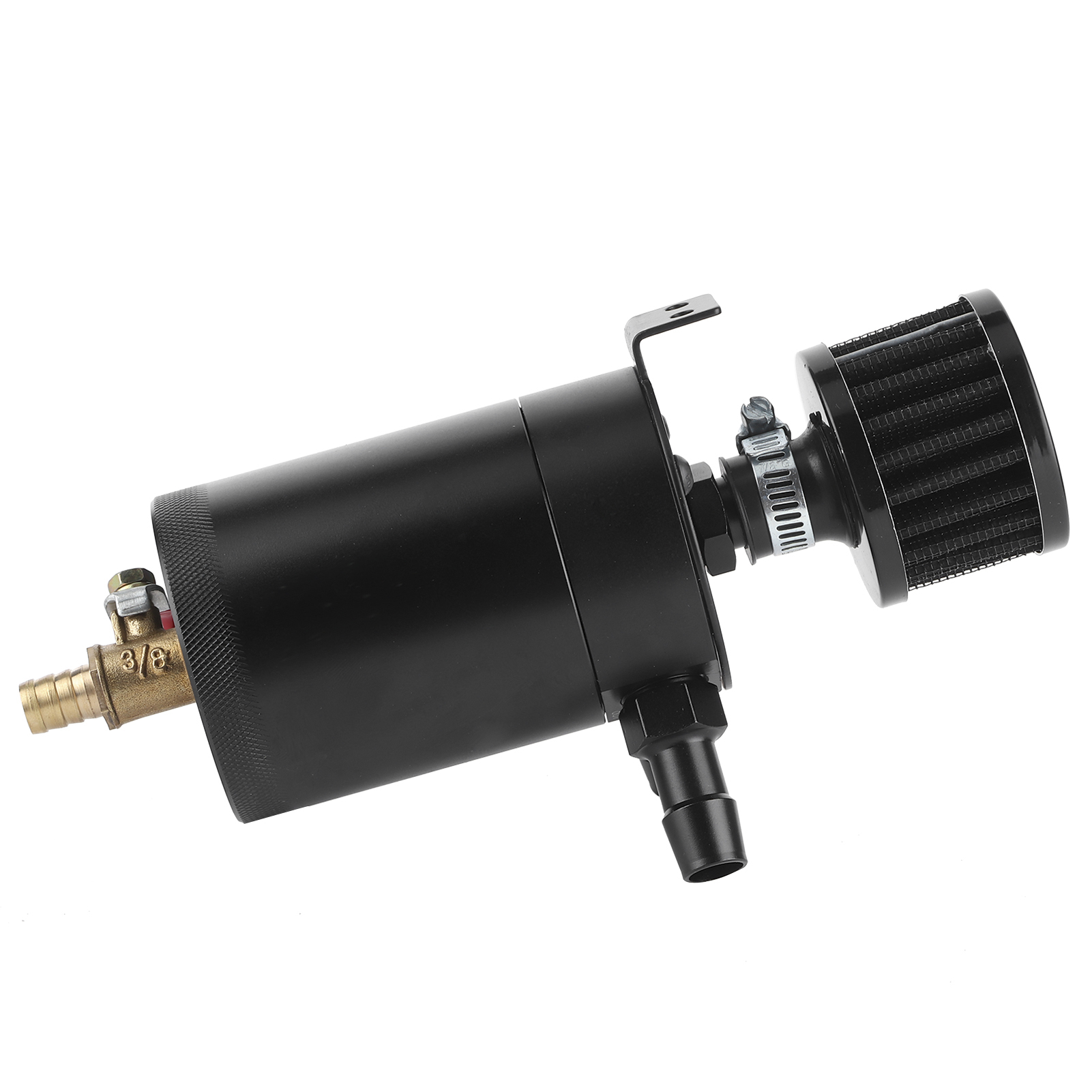3/8-zoll-ölabscheider-tank, 2-port-ölabscheider Mit Schwallblechen, Ablassventil Und Entlüftungszylinder, Universalzylinder