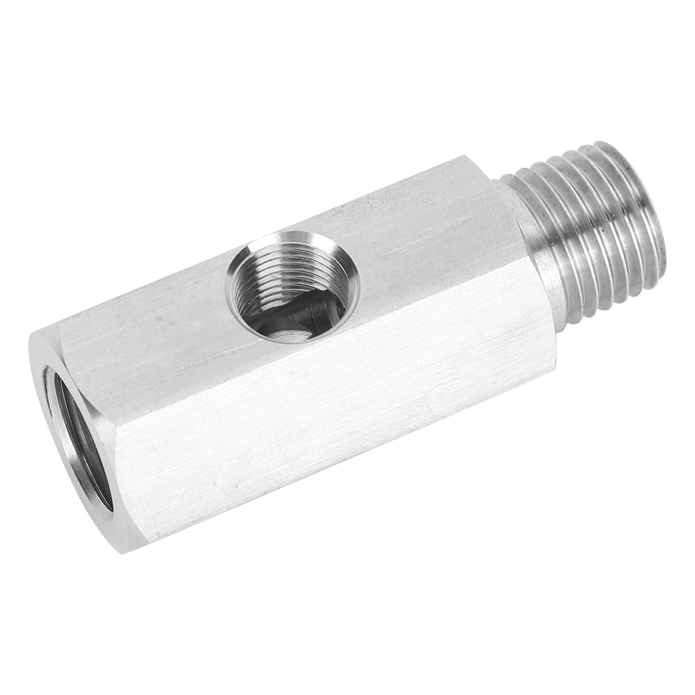 Universelles Öldruckmessgerät Für Kfz-motoren, 1/4-npt- Und 1/8-adapter, Edelstahl T304, Gewindeanschluss-set