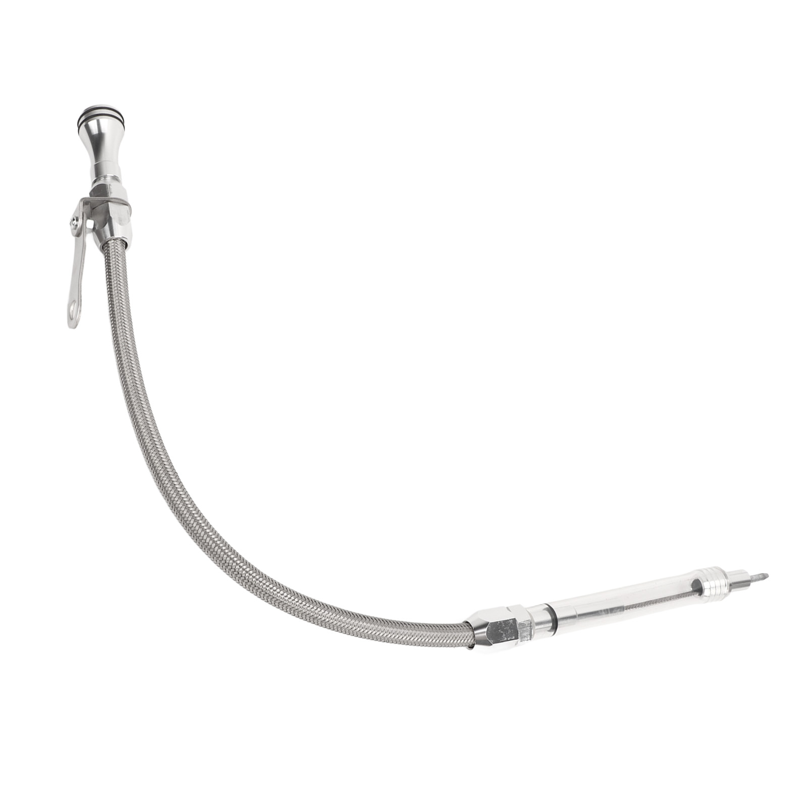 Flexibler Ölmessstab Aus Edelstahl, Werkzeug Zur Überprüfung Des Motorölstands Für Lsx Ls1 Ls2 Ls6 4,8 L, 5,7 L, 6,0 L Und 6,2 L Motoren, Silber