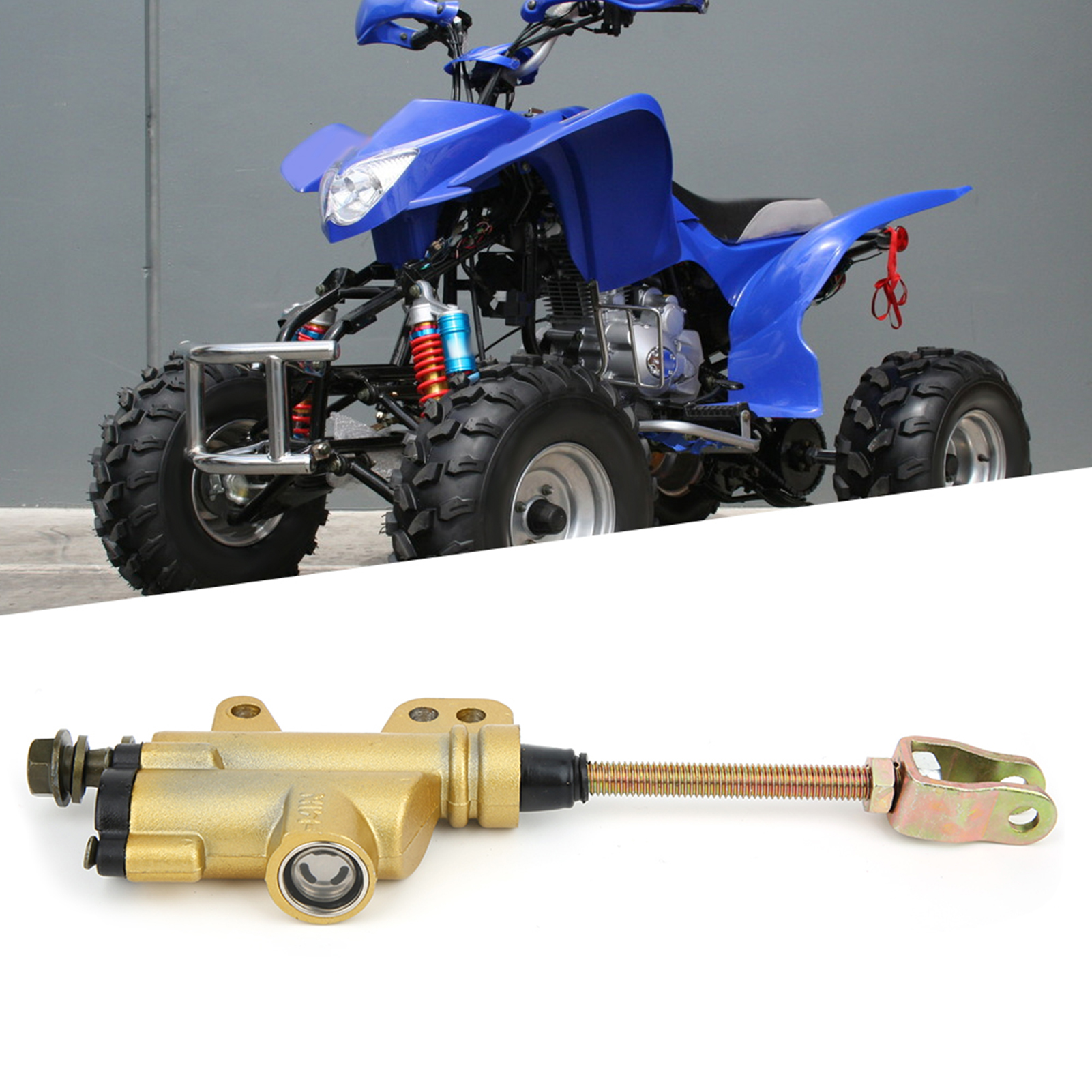 10 Mm/0,4 Zoll Hydraulischer Hauptbremszylinder Hinten, Passend Für Pit Pro Trail Dirt Quad Bike Atv