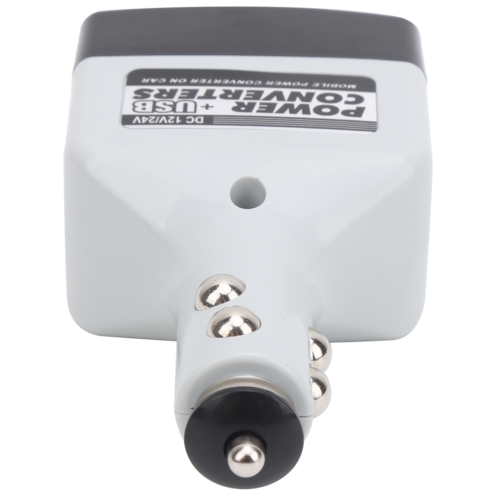 12v/24v Usb-autoladegerät Mit Zigarettenanzünderadapter Für Mobiltelefone, Schwarzer Stromwandler