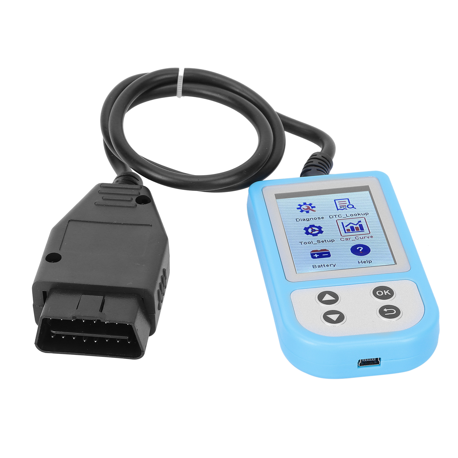 Multifunktionales Obd2-kfz-diagnosegerät Mit 2,4-zoll-bildschirm, Fehlercode-lesegerät Für 12v-benzin-limousinen.