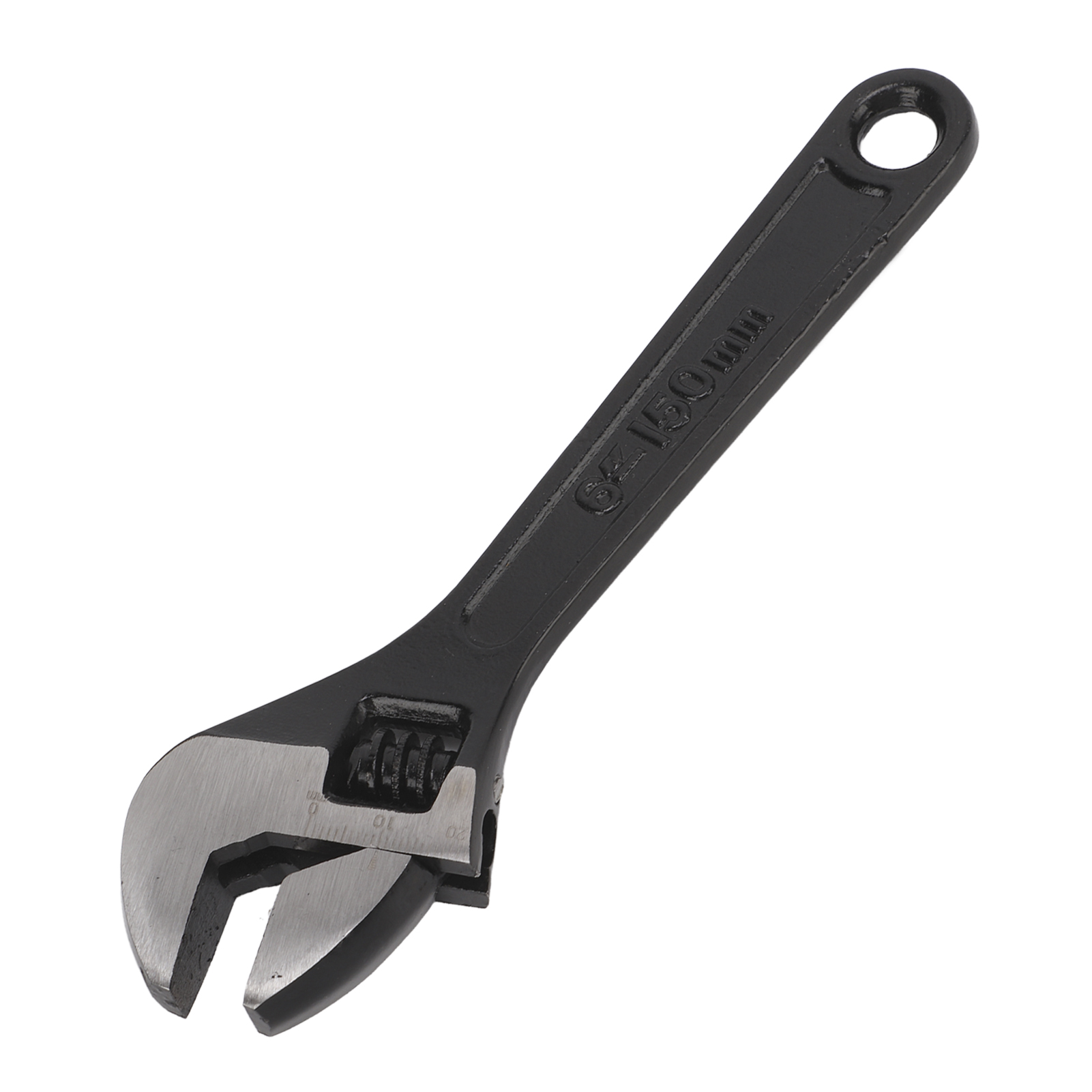 Verstellbarer Stahlschlüssel 45, Breite Rändelung, Aufhängeloch, Für Profis Und Heimwerker, 150 Mm (6 Zoll)