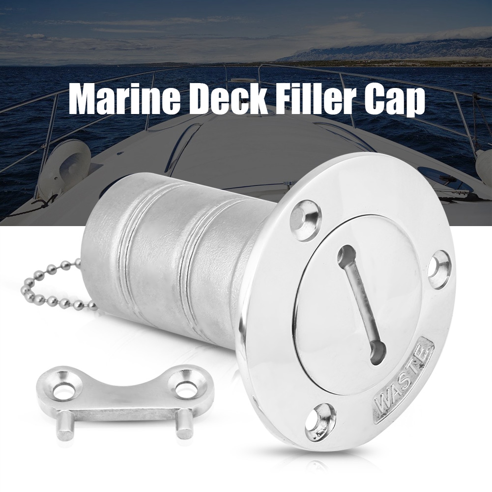 Schlüsselloser Tankdeckel Für Bootskraftstoff, Edelstahl 316, 1,5 Zoll, Für Deckbefüllung.