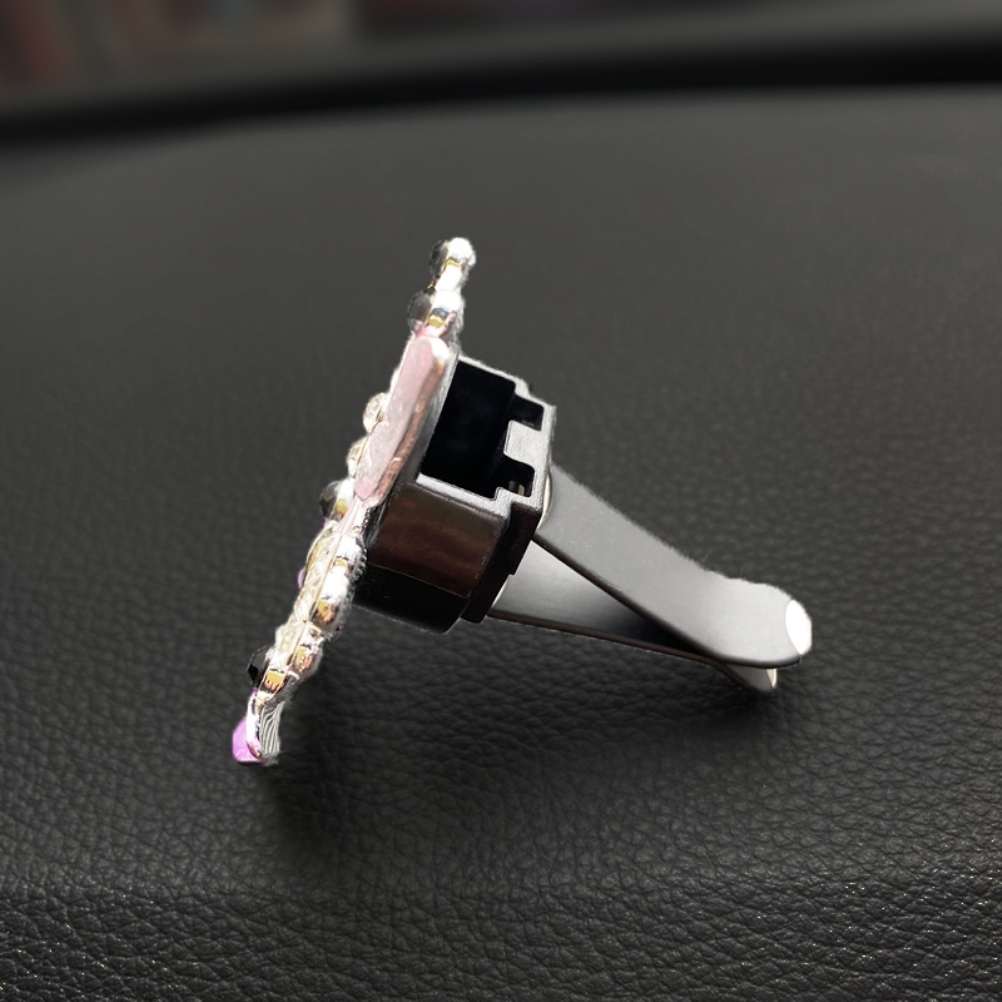 2 Schmetterlings-auto-lufterfrischerclips, Luftdiffusor-dekor, Strass-kristall-autoaccessoire, Fragonard