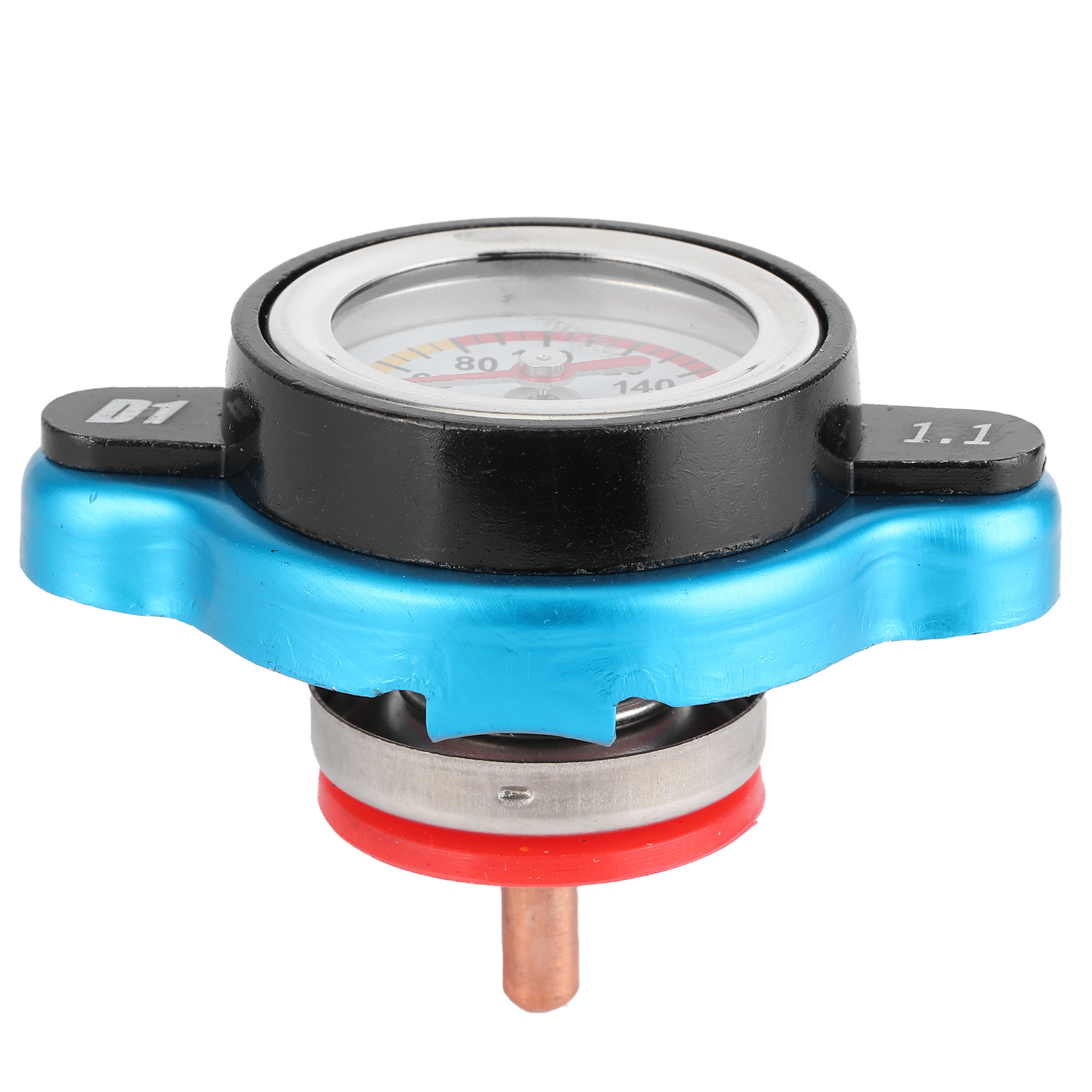 Universeller Thermostatischer Heizkörperverschluss Mit Temperaturanzeige, Wasserdicht, Breiter Kopf, 1,1 Bar, Für Wassertanks.