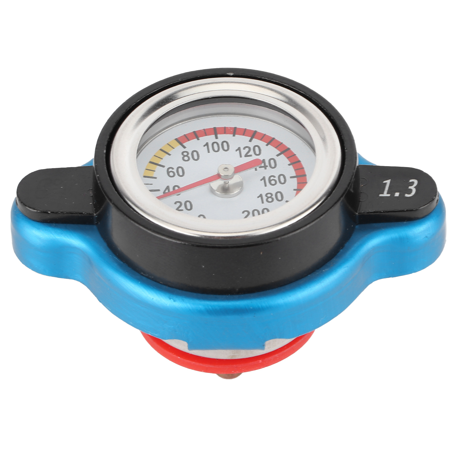 Universeller Thermostatischer Kühlerverschluss, Auslaufsicher, Mit Temperaturanzeige, Breiter Kopf 1,3 Bar, Für Wassertanks.