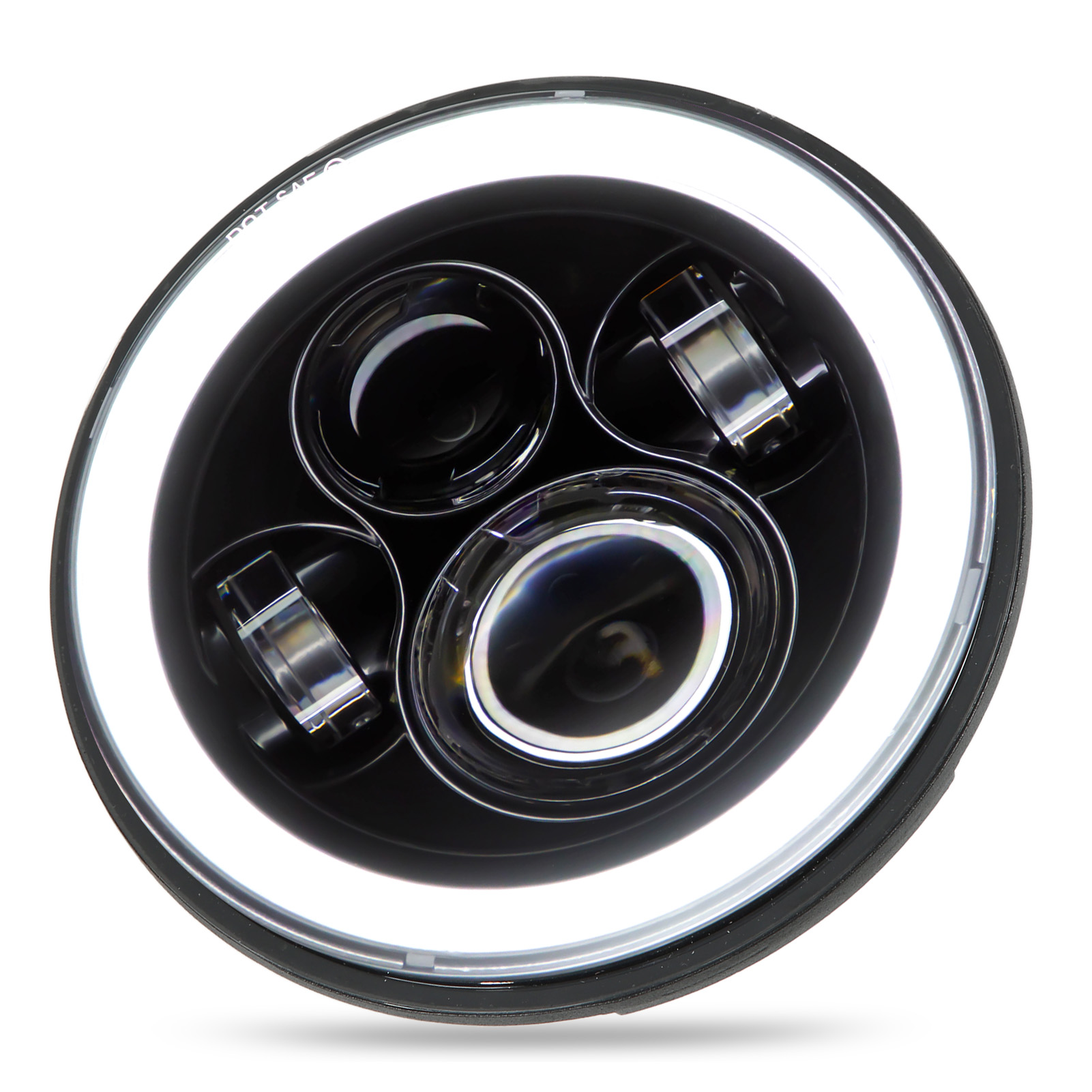 7-zoll-led-motorradscheinwerfer, Angel Eye, Weiß/gelb, Universal-ersatz, Road Star