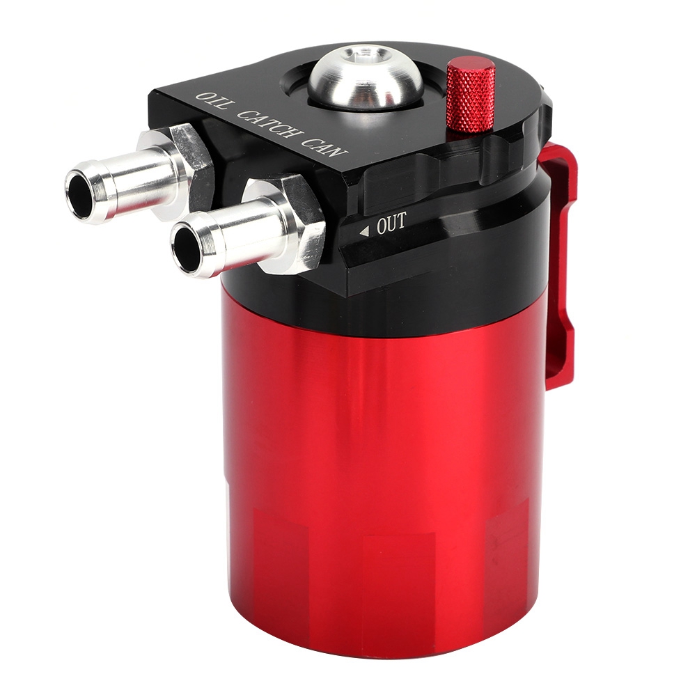 Universeller 300-ml-ölabscheider Mit Prallblech, Roter Entlüftungsbehälter Für Autotuning-zubehör, Motorölauffangbehälter