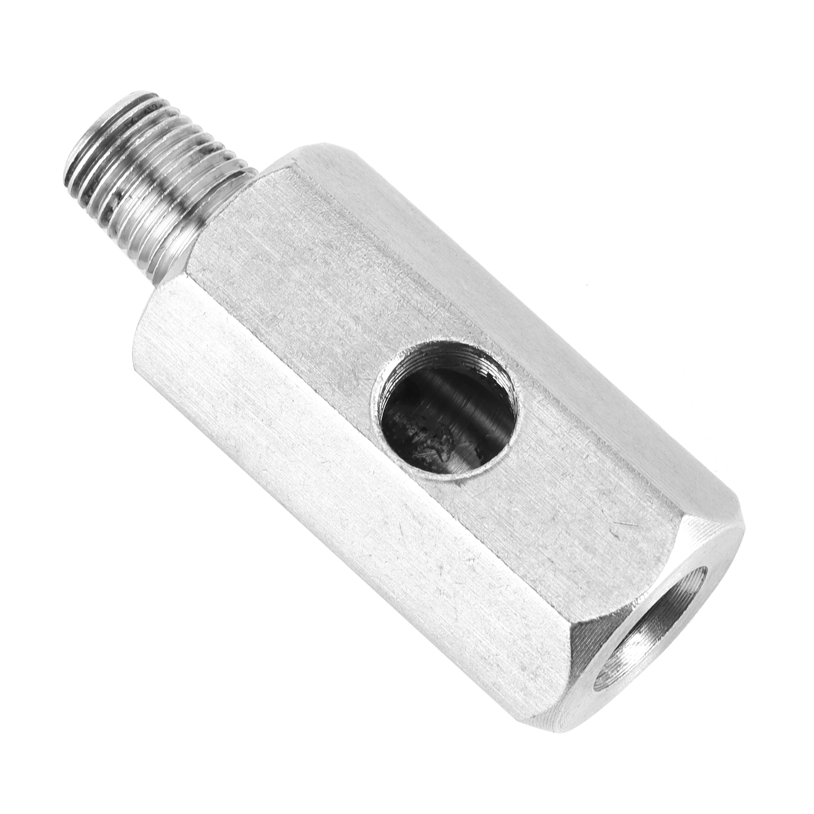 1/8 Bspt Auf Npt Öldrucksensor T-stück-adapter, Edelstahlanschluss Für Turbolader-zuleitung, Hochbelastbarer Gewindeanschluss.
