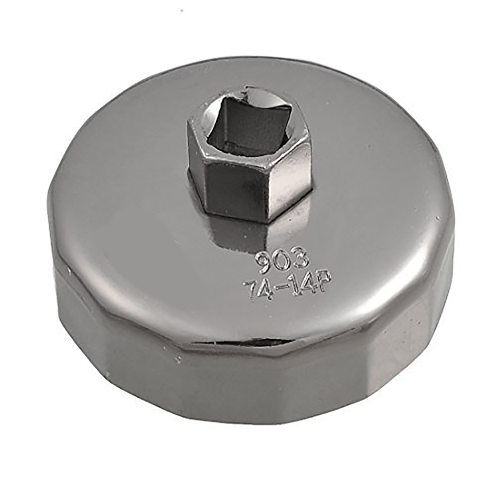 74-mm-ölfilterschlüssel Aus Aluminium Mit 14 Zähnen Und Steckschlüssel-austauschwerkzeug