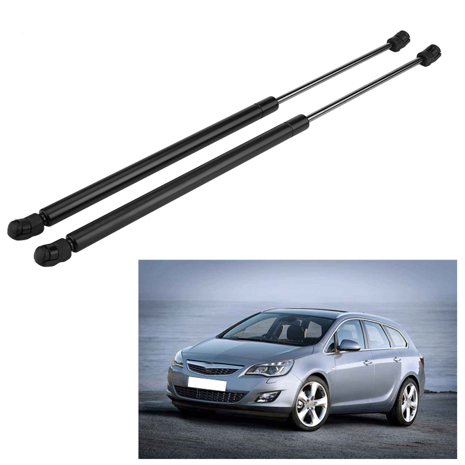 Paar Gasdruckdämpfer Für Die Heckklappe Für Opel Zafira A Mk1 1998-2005, Hubfedern 90579440, Kompatibel Mit Vauxhall, 2-teiliges Set.