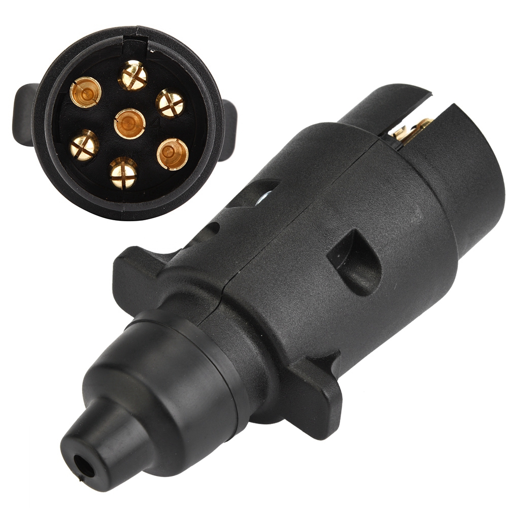 7-poliger Stecker Für Wohnwagenanhänger, Wohnmobil-kupplungsstecker, Europäischer Standard 12 V, Robuster Traktorstecker