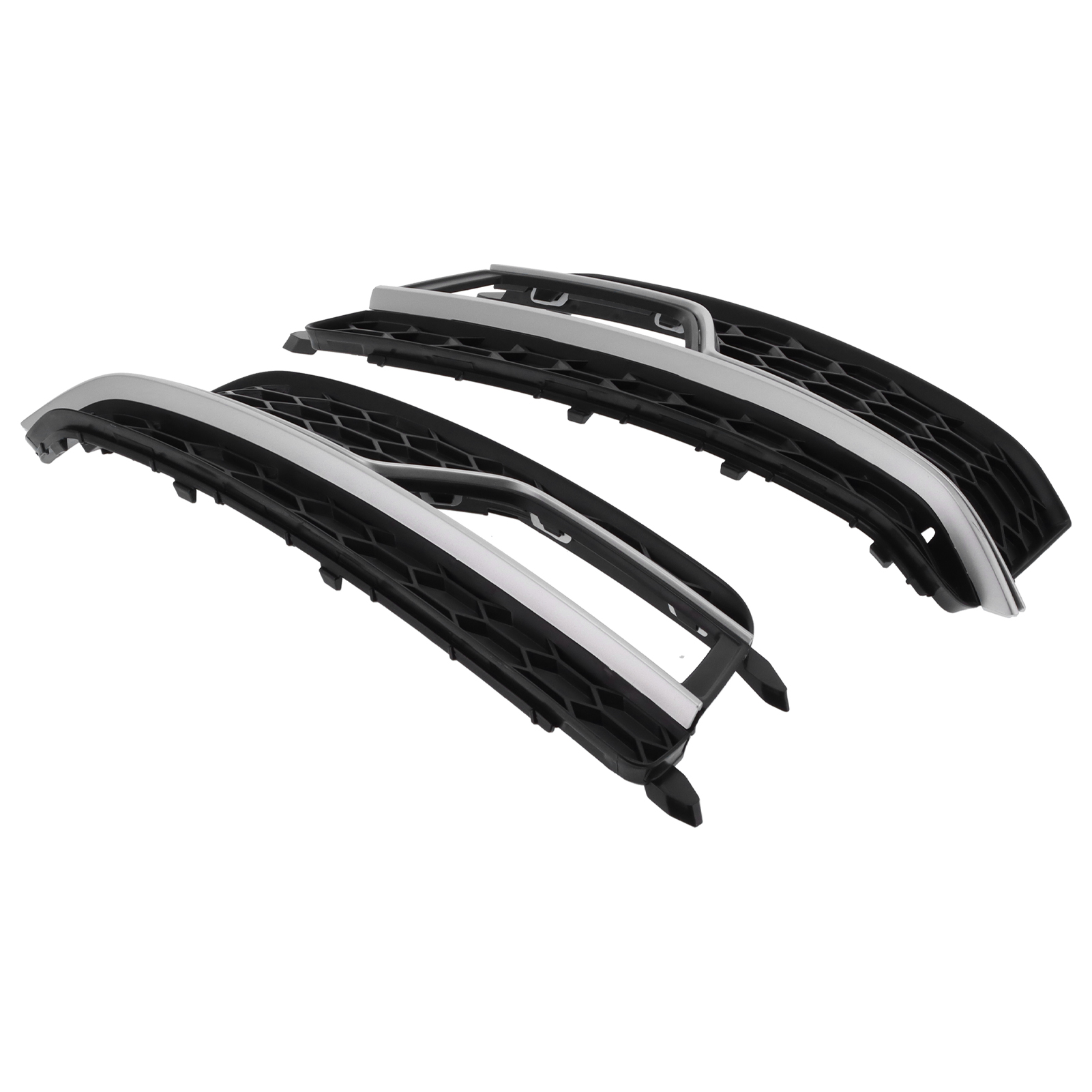 Unterer Frontstoßstangengrill, 2-teilig, 8t0 807 681 M/p, Schwarzchrom, Kompatibel Mit Audi S5 2013-2016