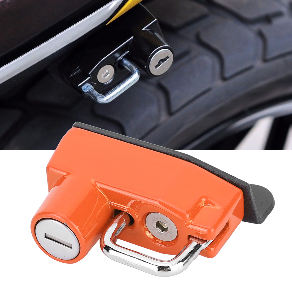 Diebstahlsicherer Helmschlosshaken Passend Für Ducati Scrambler 400/800 Modelle Ab 2015 (orange)