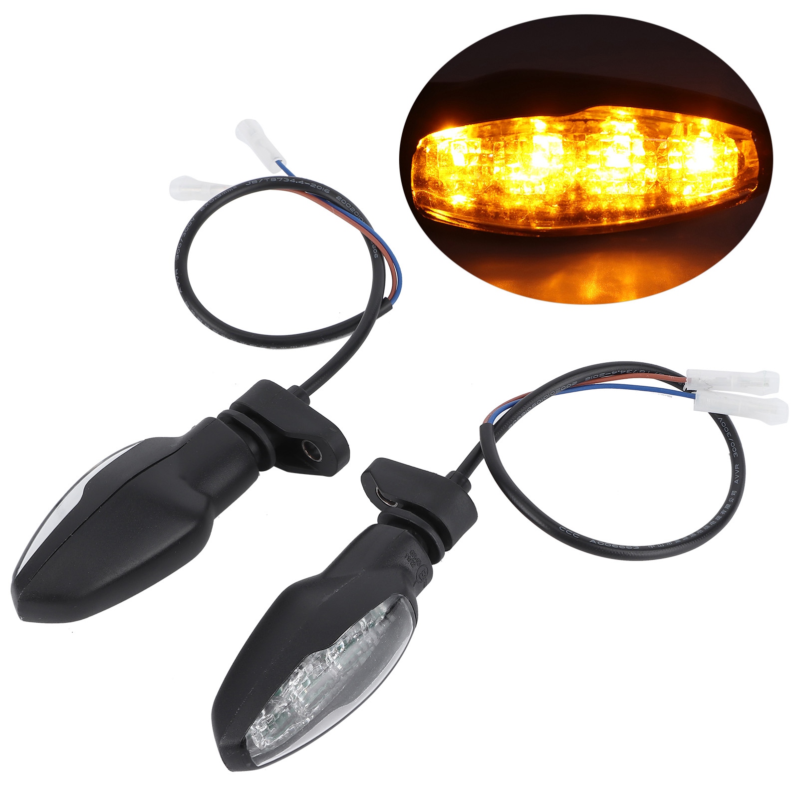 Gelbe Led-motorradblinker, Vorne, 12 V, Kompatibel Mit Triumph Tiger 800/1200, Motorrad-blinker