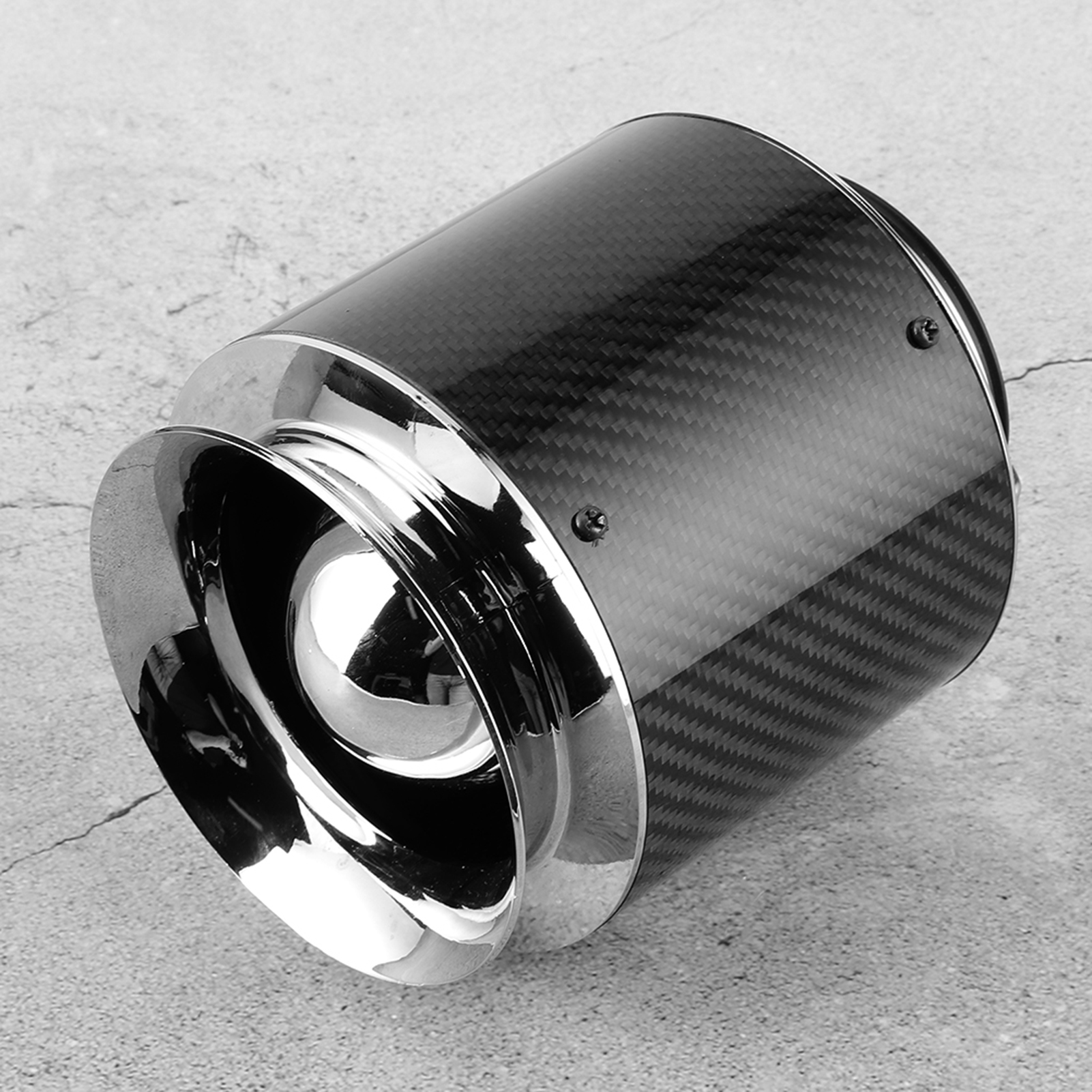 76 Mm / 3 Zoll Universal-luftfilter Mit Carbonfaser-textur Für Autos, Ersatzteil M