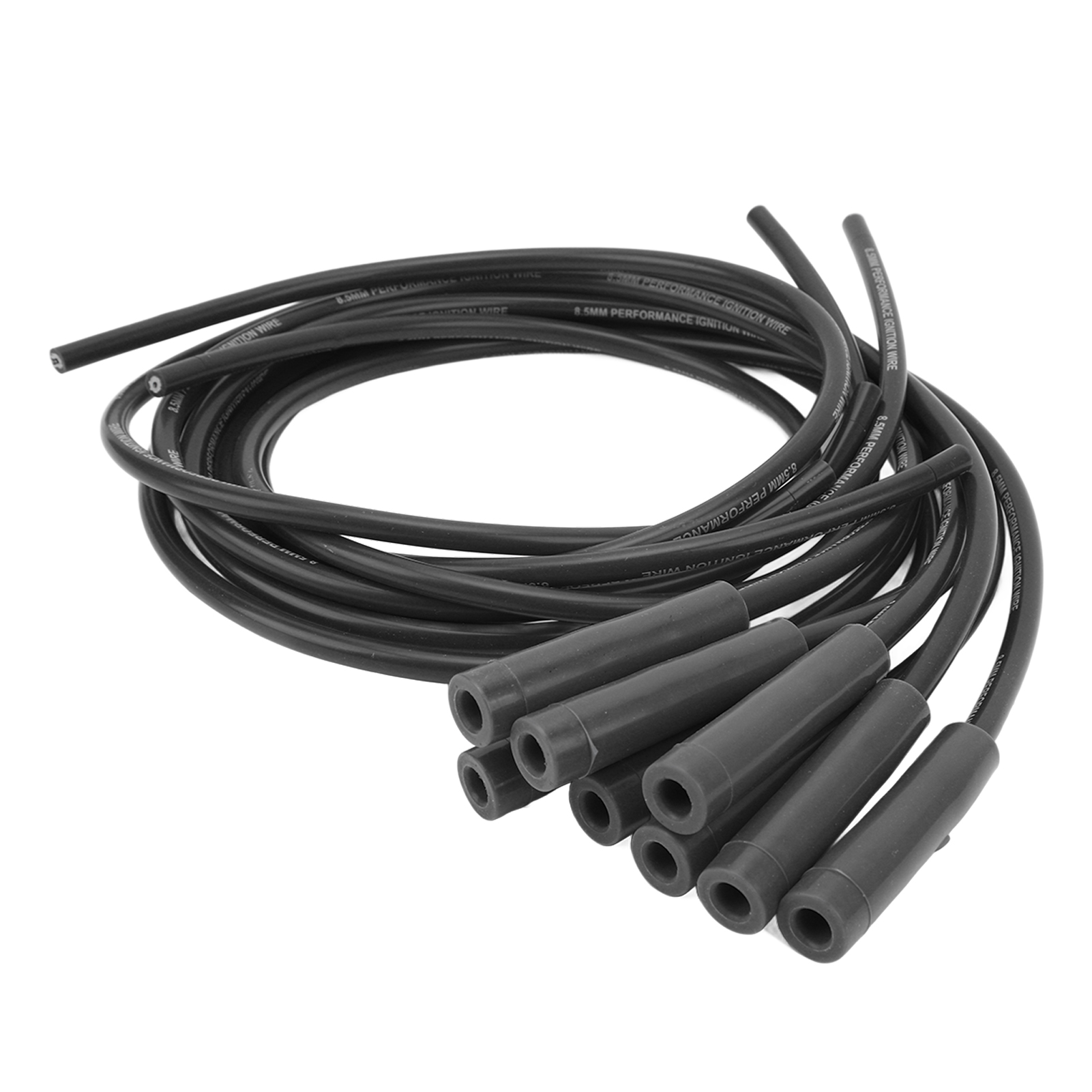 8,5-mm-zündkabelsatz (180°) Mit Staubkappen, Ersatzzündkerzen Für Chevrolet V8 8-zylinder, Schwarz, Wasserdichtes Zündspulenkabel-set