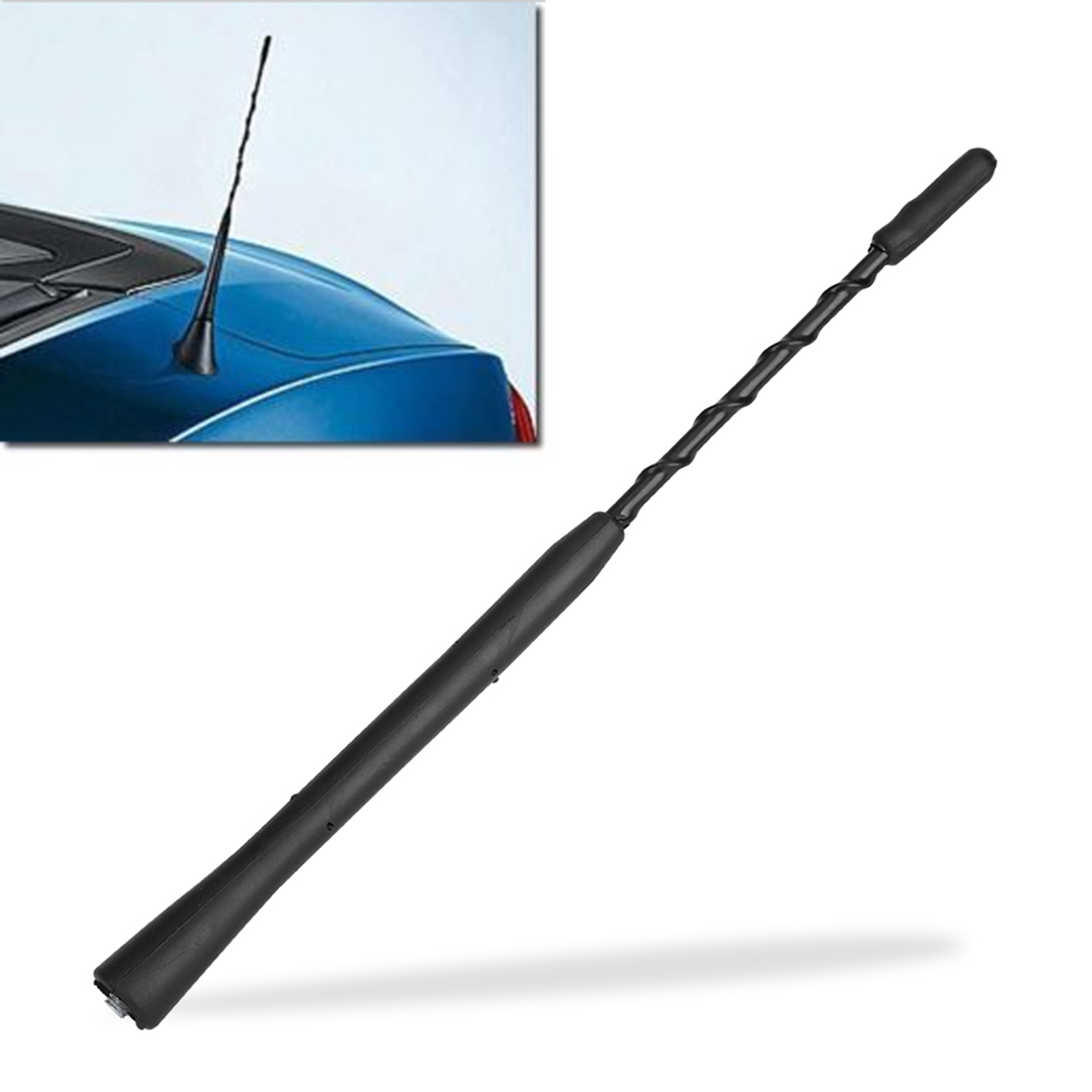 Fuba Xm 9-zoll Am/fm-radioantenne Mit Verstärktem Dachmast Und Verstärkerkonstruktion, Ersatz Für Autoradios