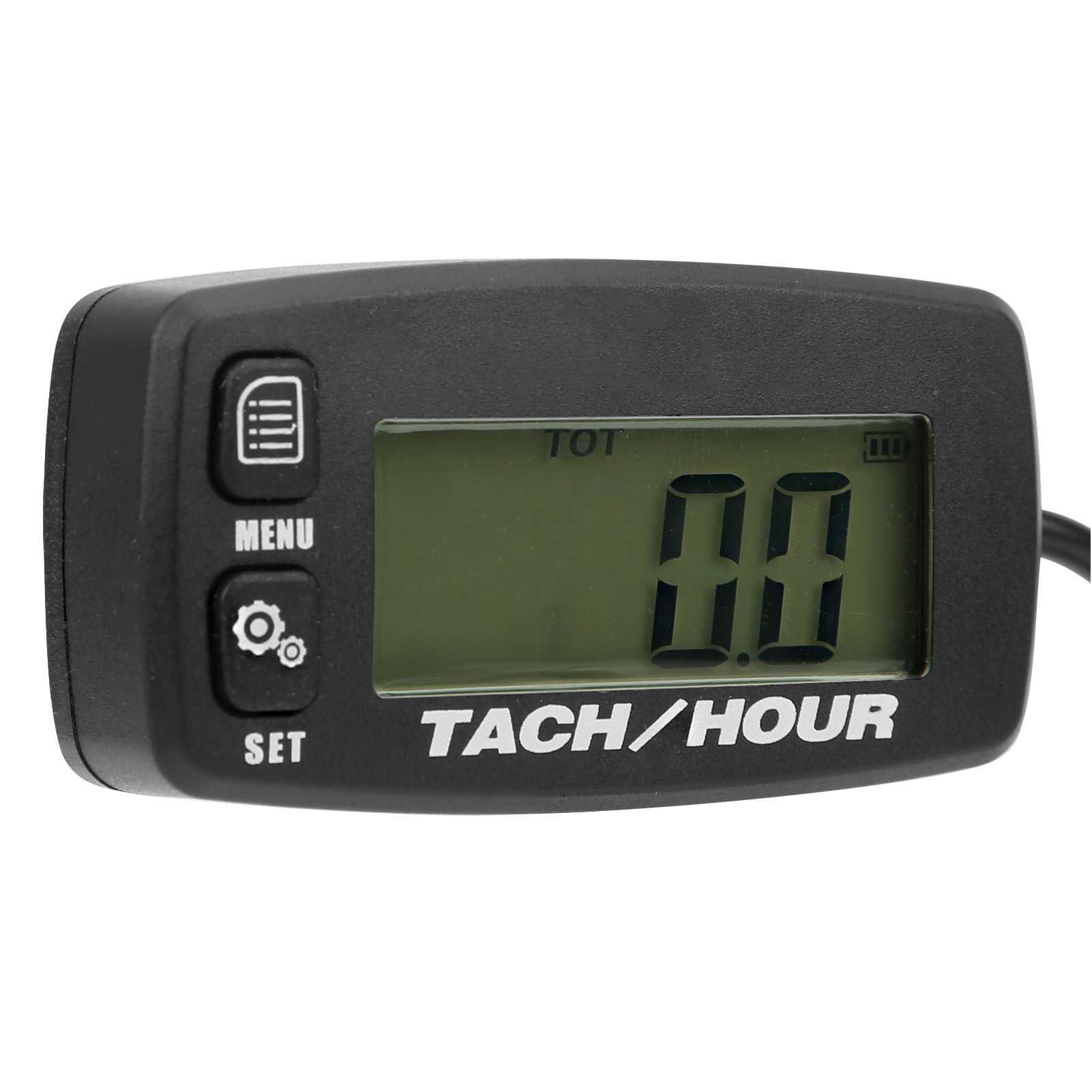 Lcd-hintergrundbeleuchteter Induktiver Geschwindigkeitsmesser Mit Rückstellbarem Zähler Für 2/4-takt-motoren, Betriebszeitmesser, Drehzahlmesser.
