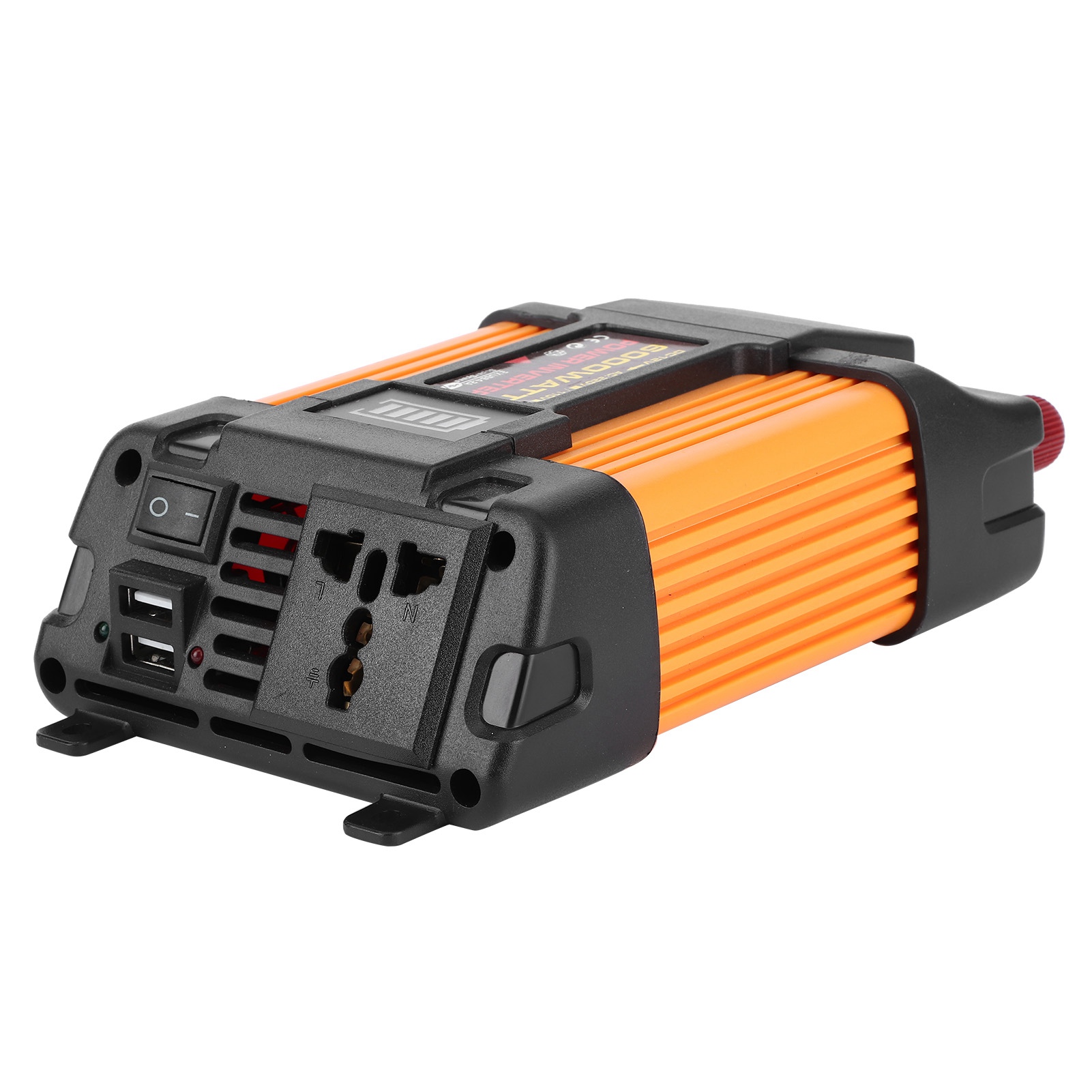 Kfz-wechselrichter Mit Zwei Usb-anschlüssen, Modifizierter Sinuswellen-leistungswandler, 600 W Transformator-ladegerät (dc12vac220v)