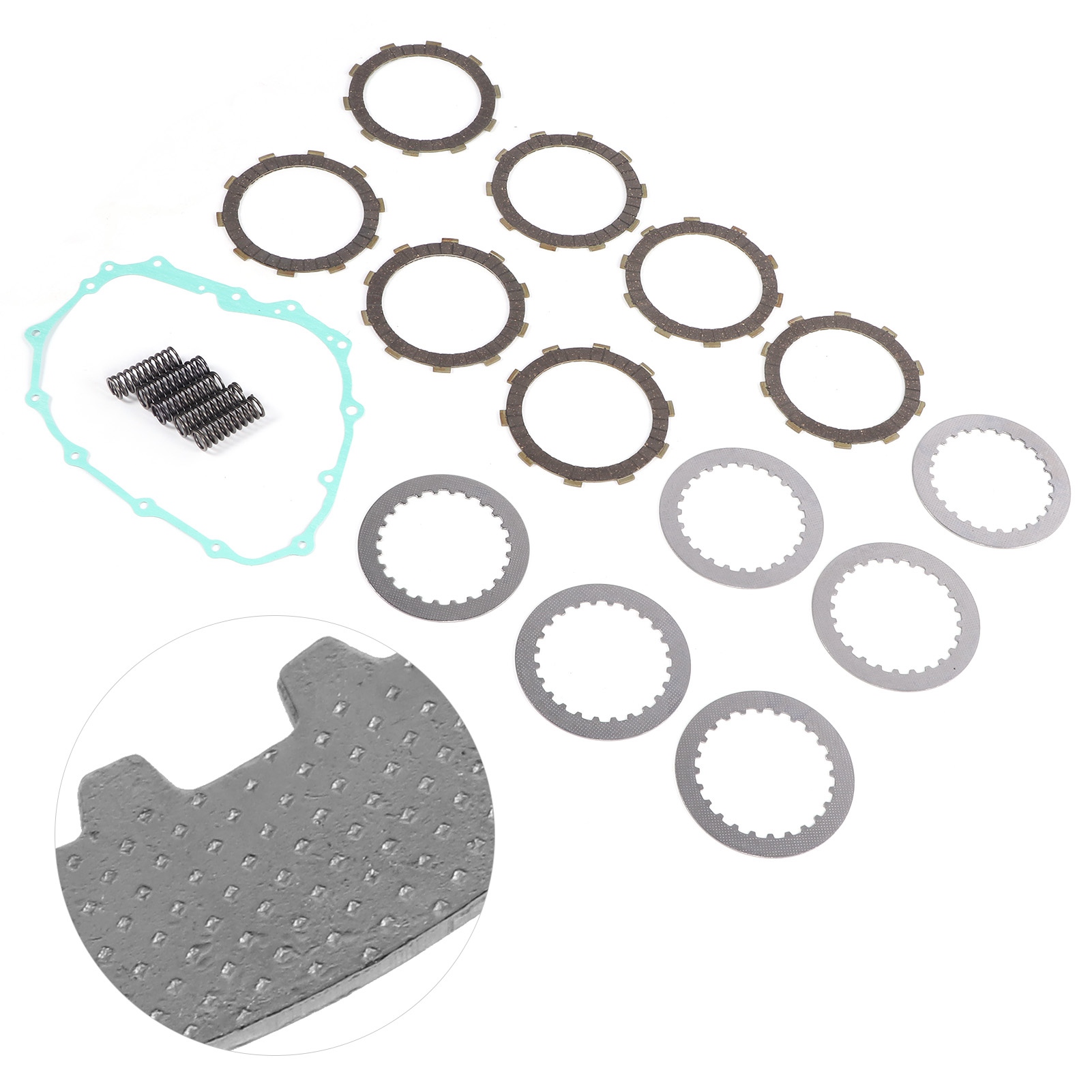 Kupplungssatz, Dichtung, Deckel, Feder, Bremsbeläge 1030660005 Kompatibel Mit Honda Trx400ex Trx400x