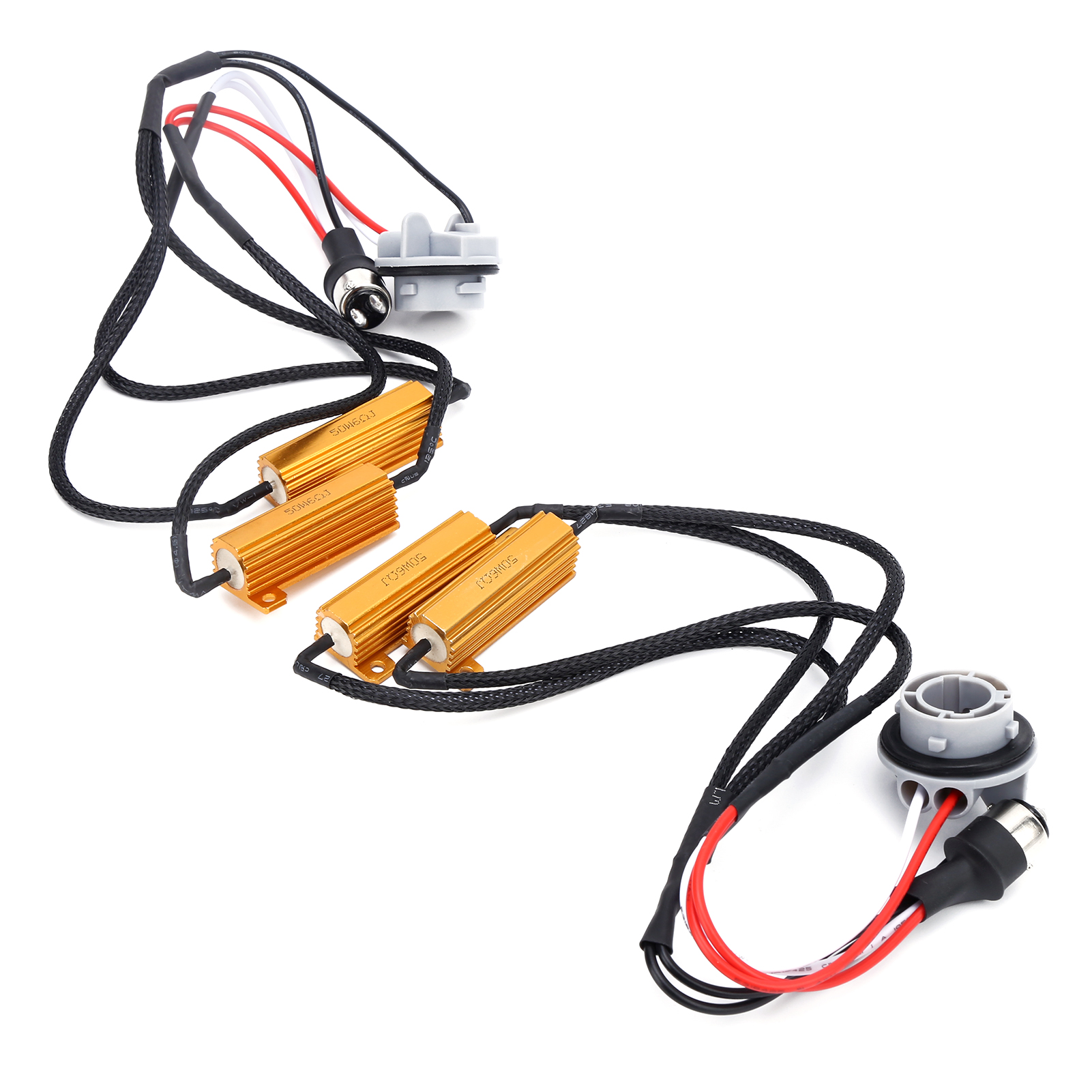 Konvolut Aus 2 X 50-w-led-decoderwiderständen 1157 Mit Anti-blink-fehlerkorrektur Für Autoscheinwerfer, Nebelscheinwerfer Und Tagfahrlichter