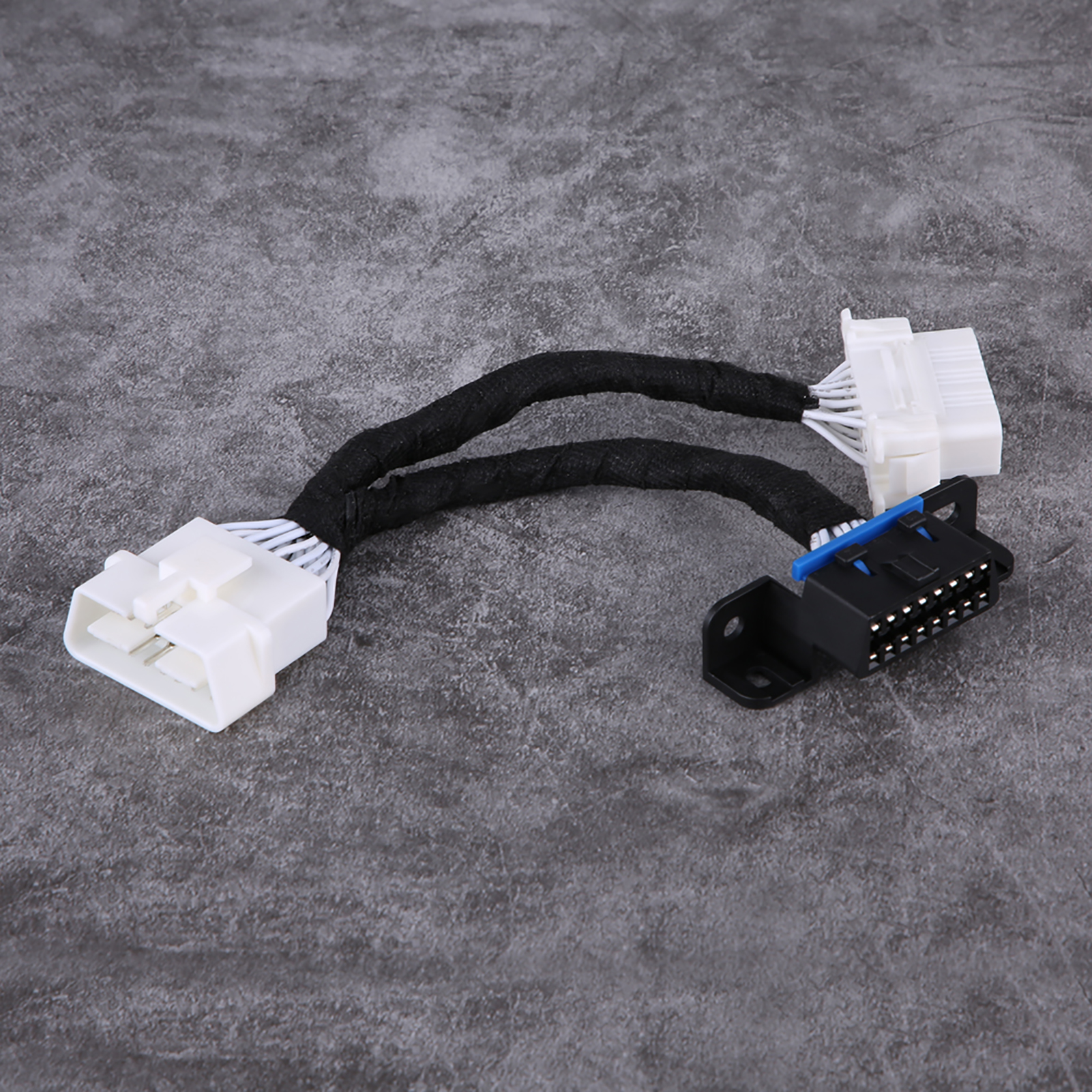 Obd2 16-poliger Stecker Auf Zwei Buchsen Adapter, Y-kabel Zur Verlängerung Und Zum Verteiler, Robuster Stecker, Für Die Fahrzeugdiagnose.