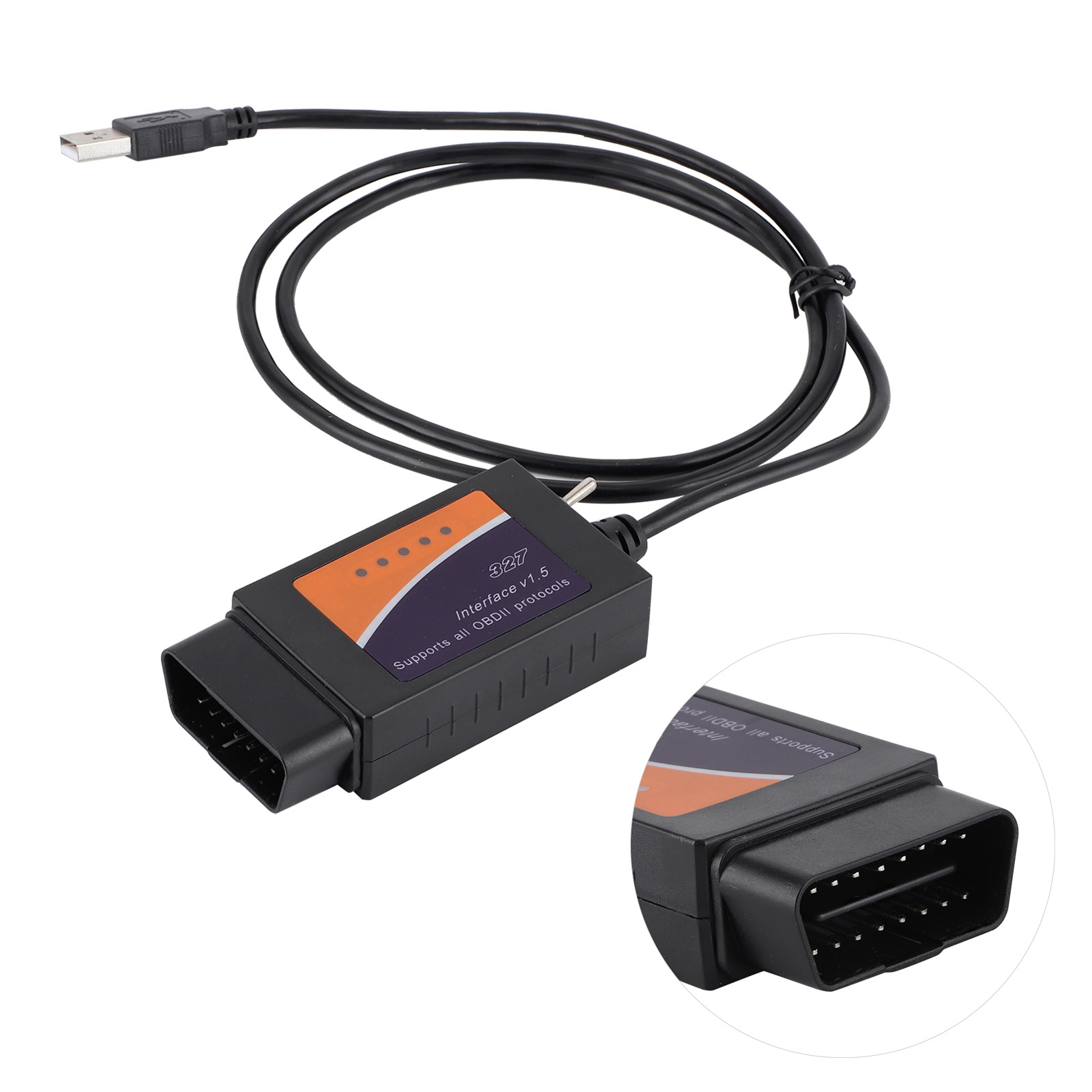 Obd2-diagnoseanschluss-usb-kabel-schnittstellenwerkzeug Zur Fahrzeugfehlerprüfung, Kompatibel Mit Ford