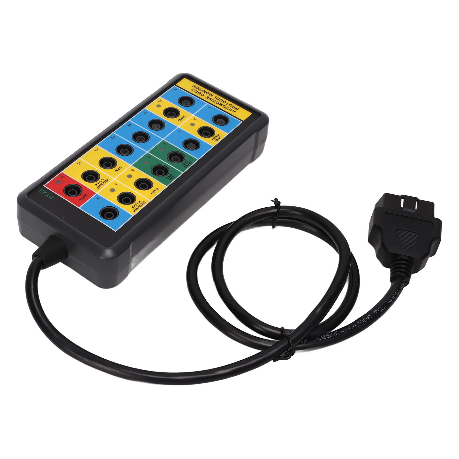 16-poliger Obdii-protokolldetektor, Obd2-breakout-box, Schnellsignalprüfung, Einfache Verbindungsüberwachung, Autodiagnosegerät, Elektronische Testbox.