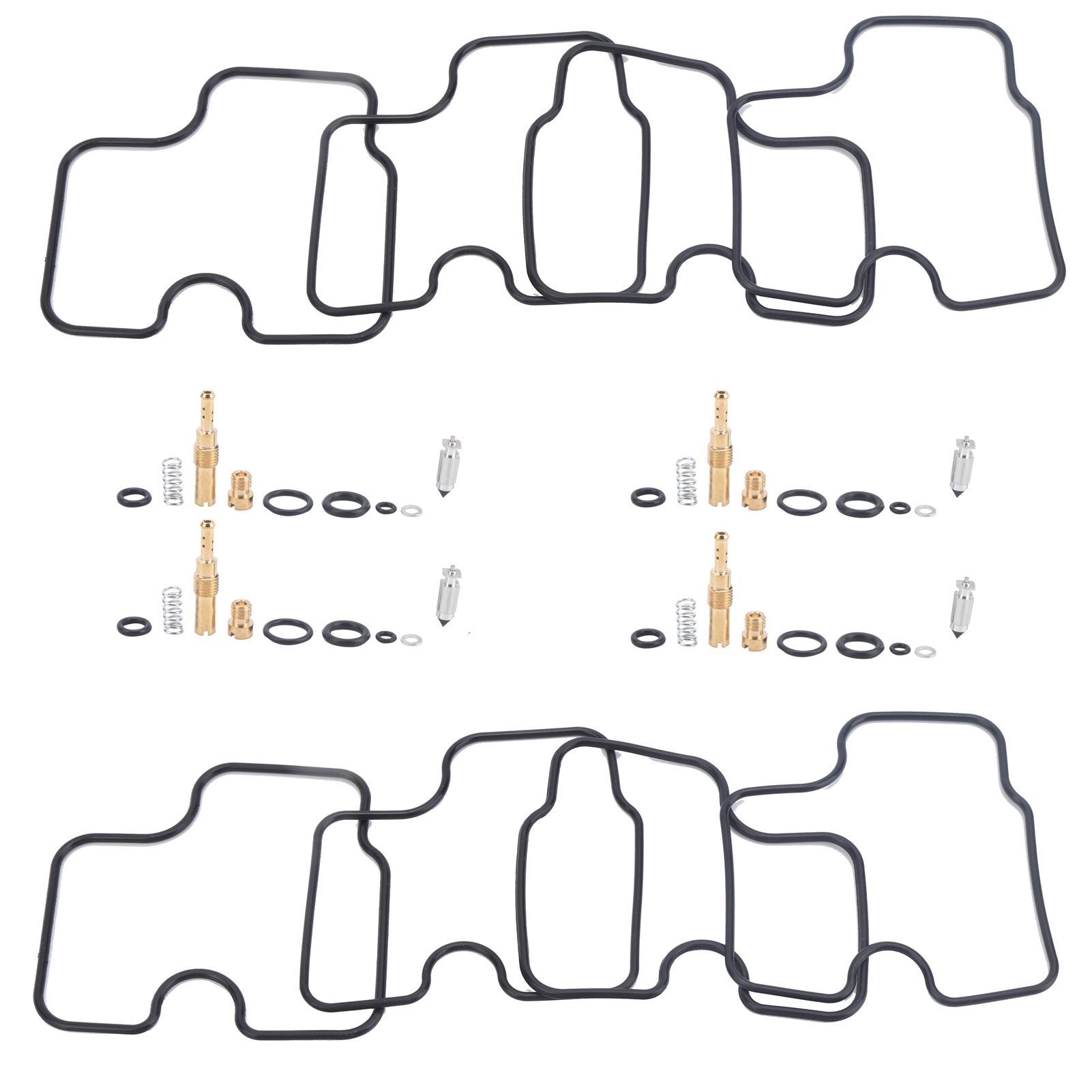 4x Vergaser-reparatursatz Für Honda Cbr900rr Sc28 (1993–1995), Überholungsteile, Dichtungen Und Düsen, Vergaser-instandsetzungssatz