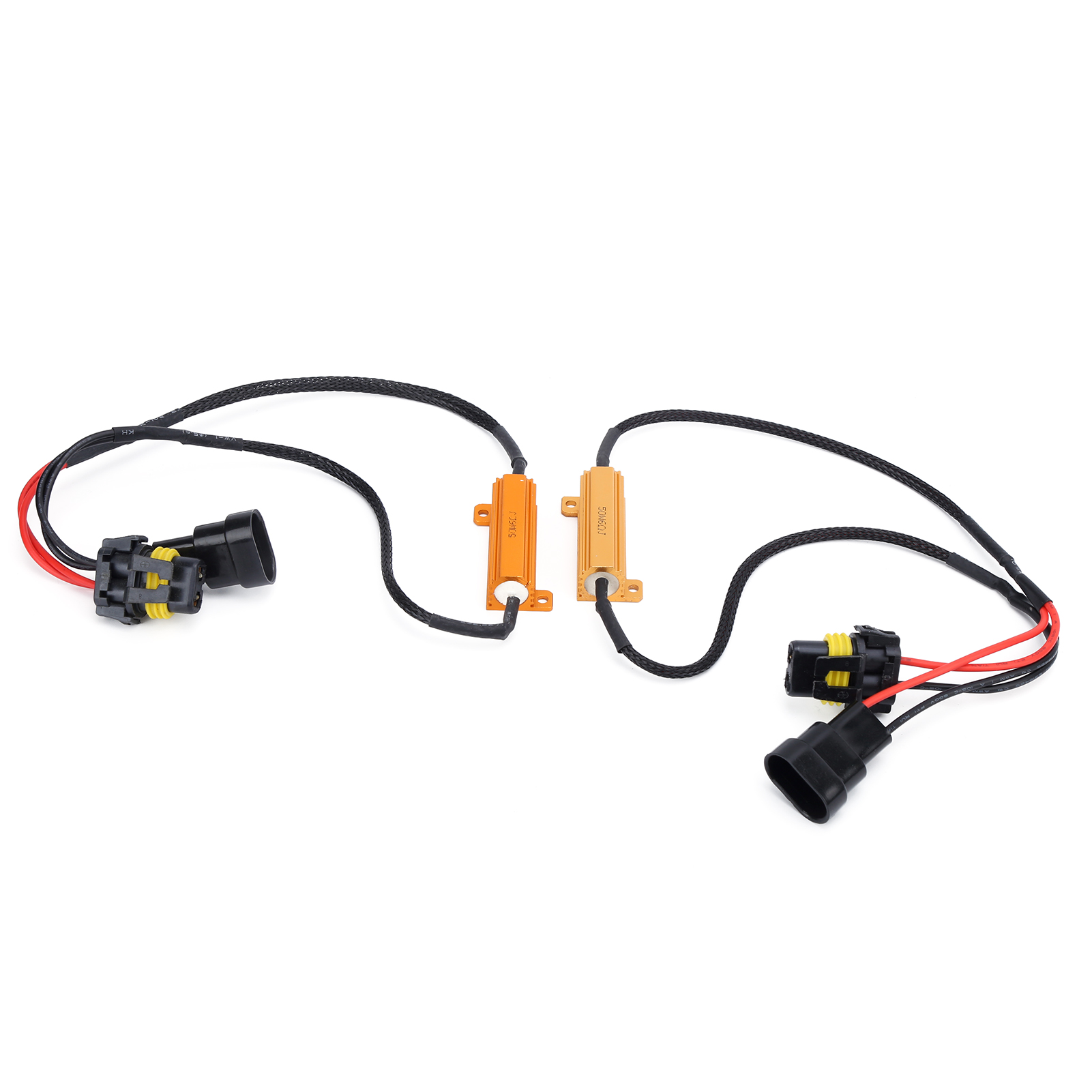 2er-pack 50w 6ω 9005 Led-widerstände Für Abblendlicht, Nebelscheinwerfer Und Tagfahrlicht – Flimmerfreier Decoder