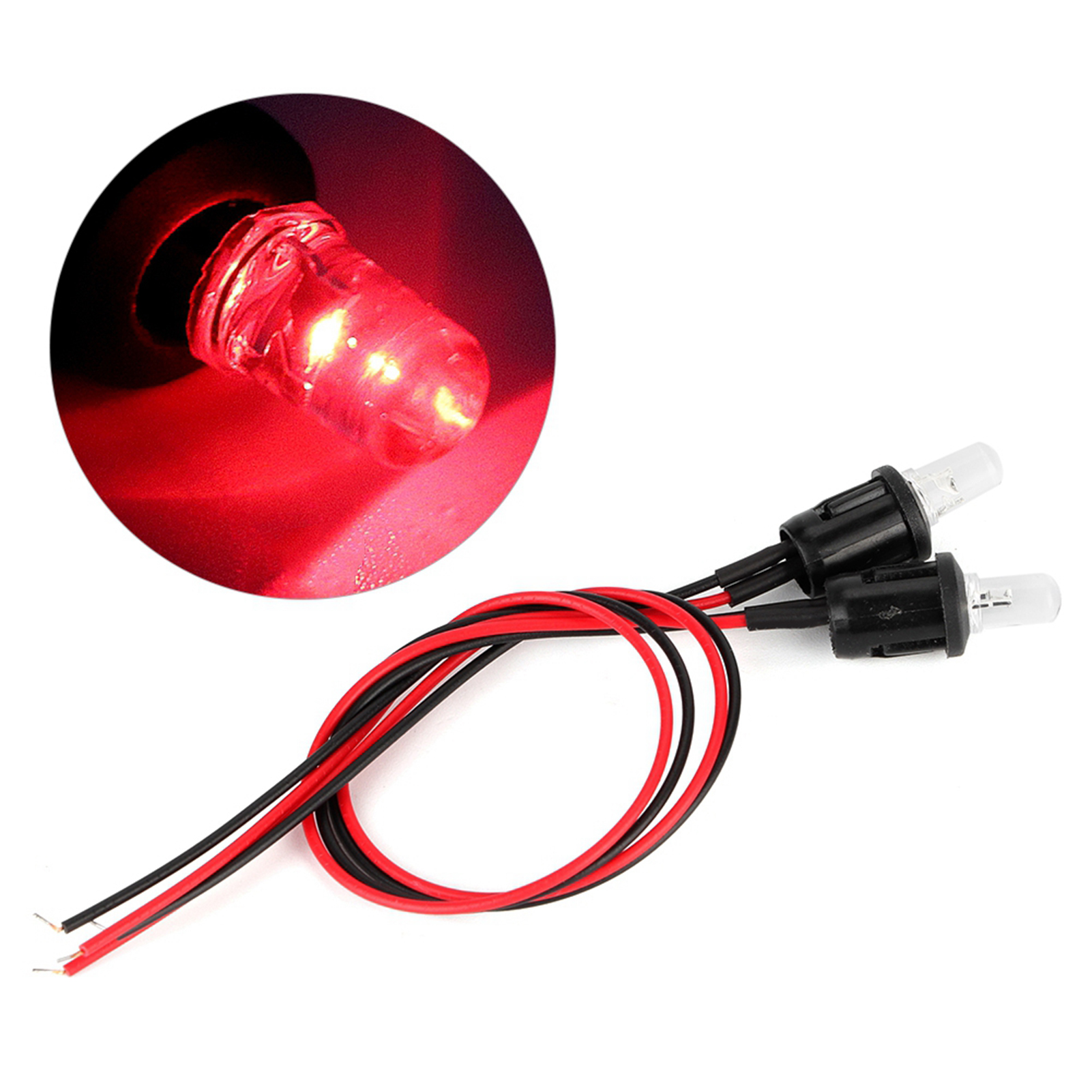 Paar 12v Dc Led-alarmleuchten Für Das Armaturenbrett, Alternative Blinker, Doppellichtsignal, Armaturenbrettmontage, Langlebige Glühbirnen.